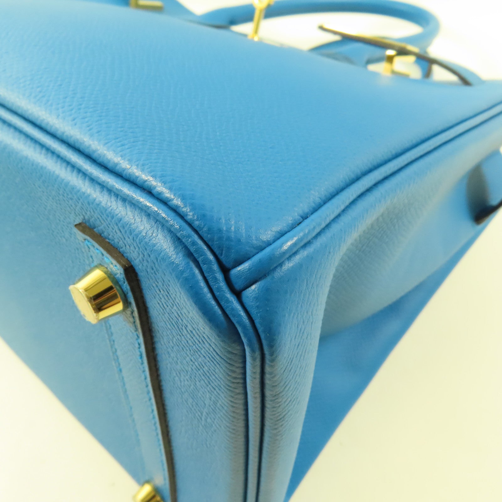 HERMES 【激減優惠】Epsom皮革Birkin 30金扣手挽袋Blue Zanzibar