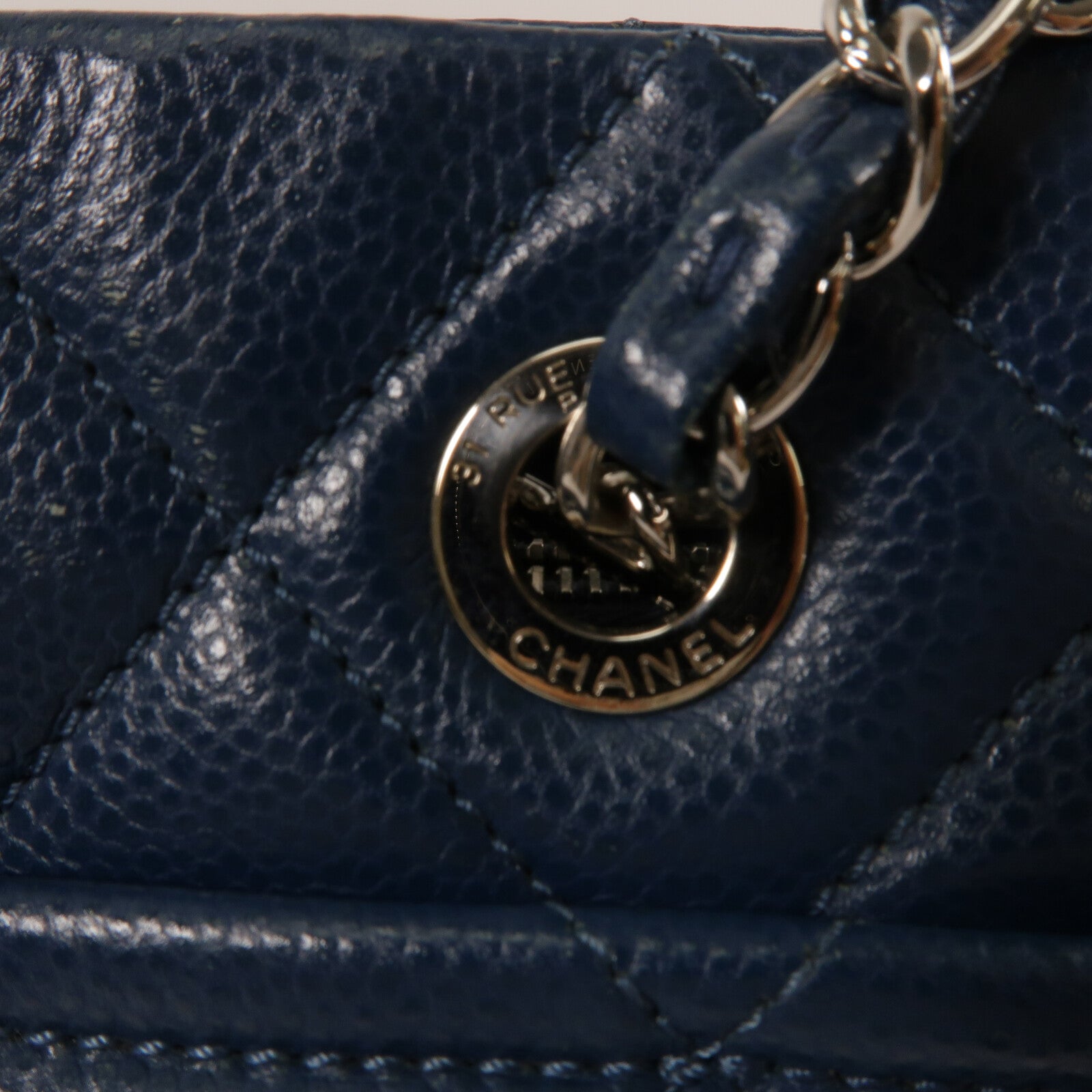 CHANEL 牛皮皮革Timeless CC Tote鏈帶肩背袋