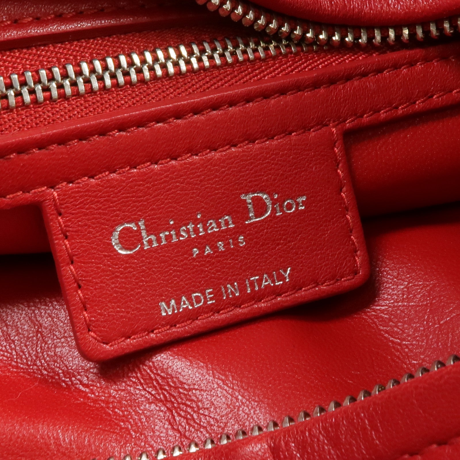 Dior 皮革Shoulder Bag/Handbag銀扣肩背袋/手挽袋