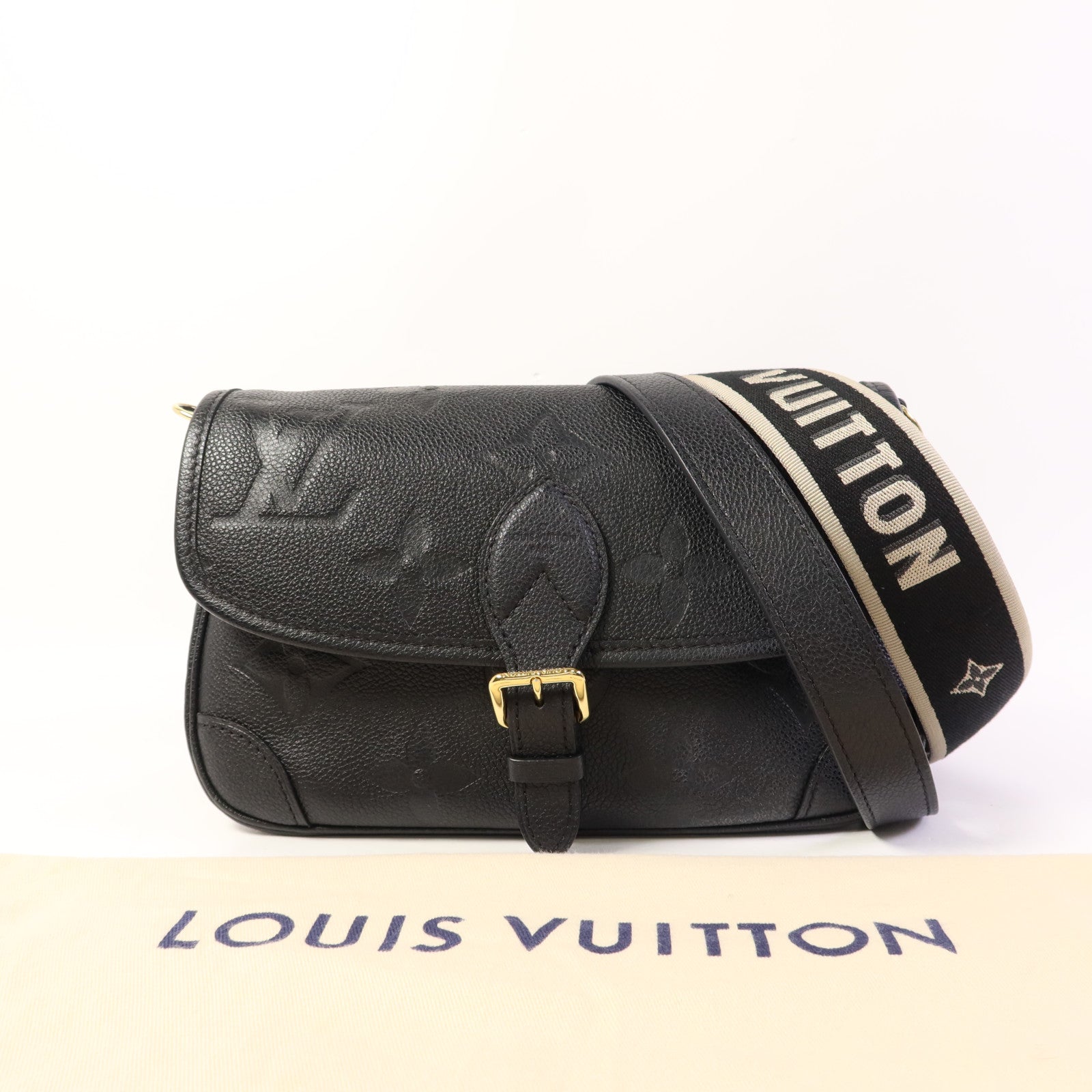 LOUIS VUITTON Monogram Empreinte Diane金扣肩背袋