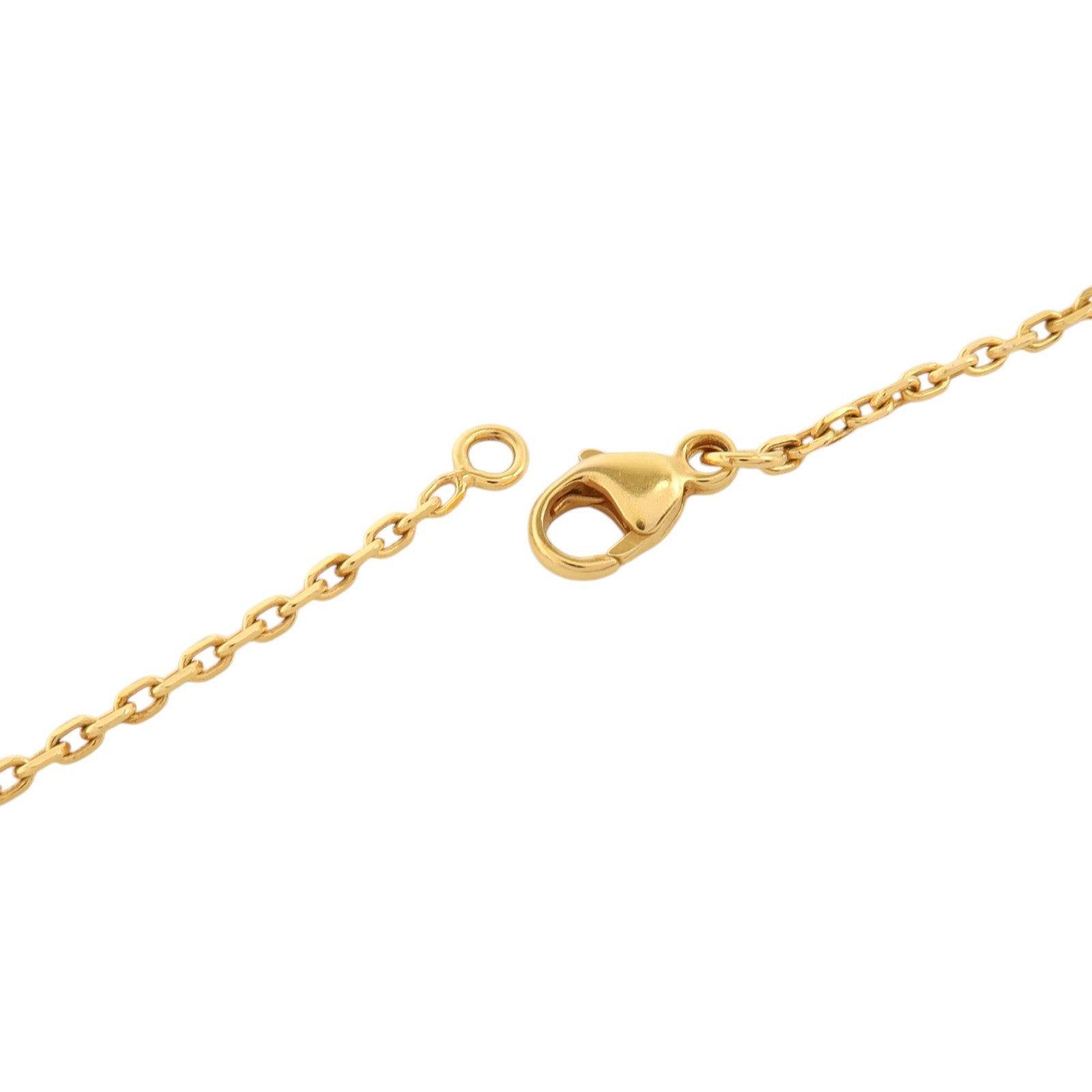 HERMES 琺瑯/金屬Mini Pop H Necklack金扣項鏈Marron Glace