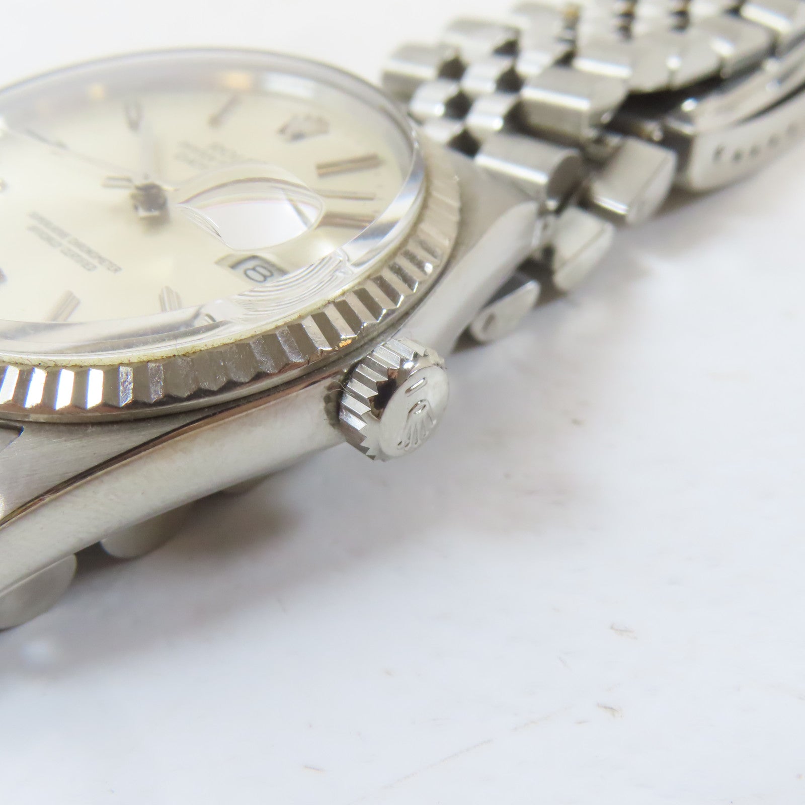 ROLEX Datejust不鏽鋼手錶自動機芯銀色#20cm