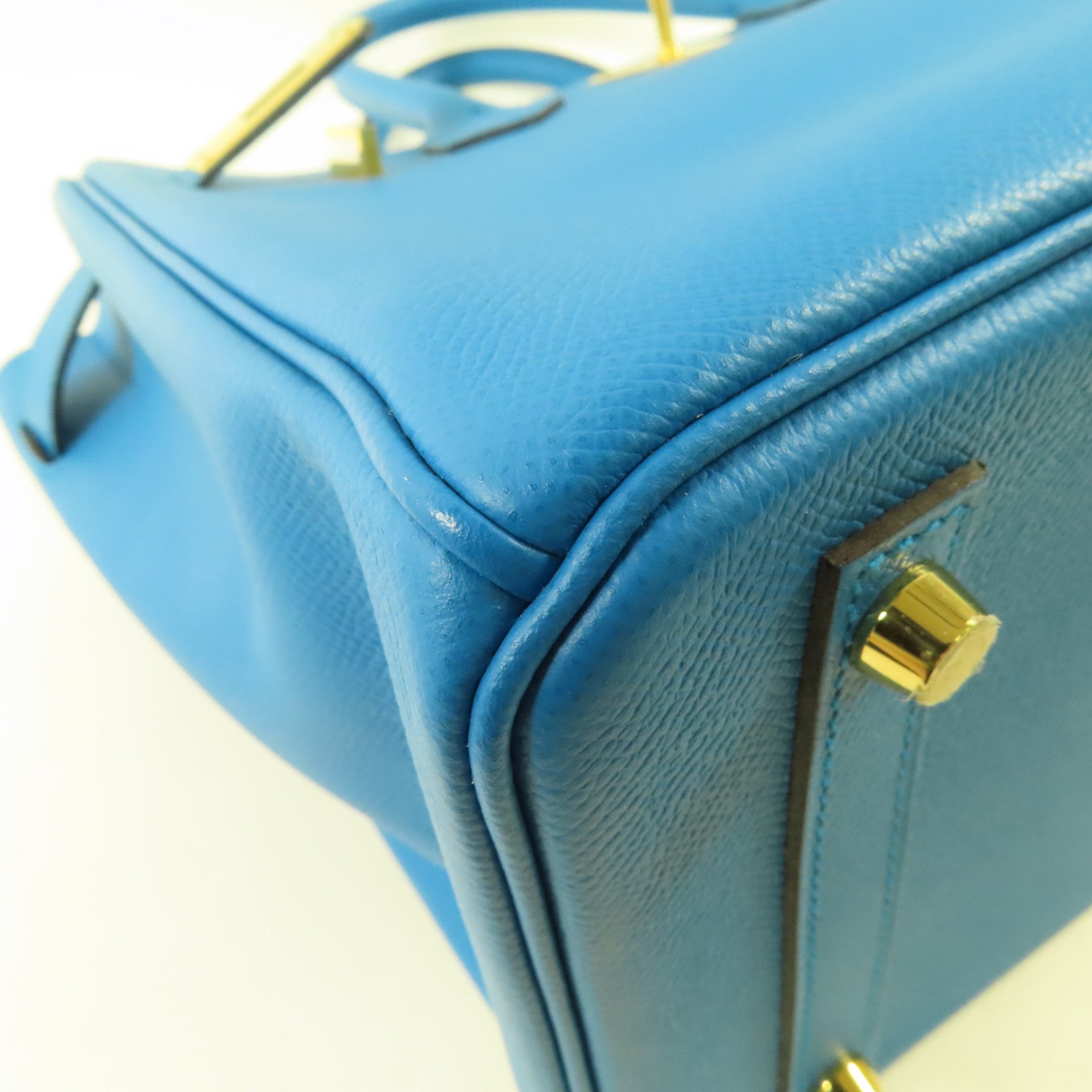 HERMES 【激減優惠】Epsom皮革Birkin 30金扣手挽袋Blue Zanzibar