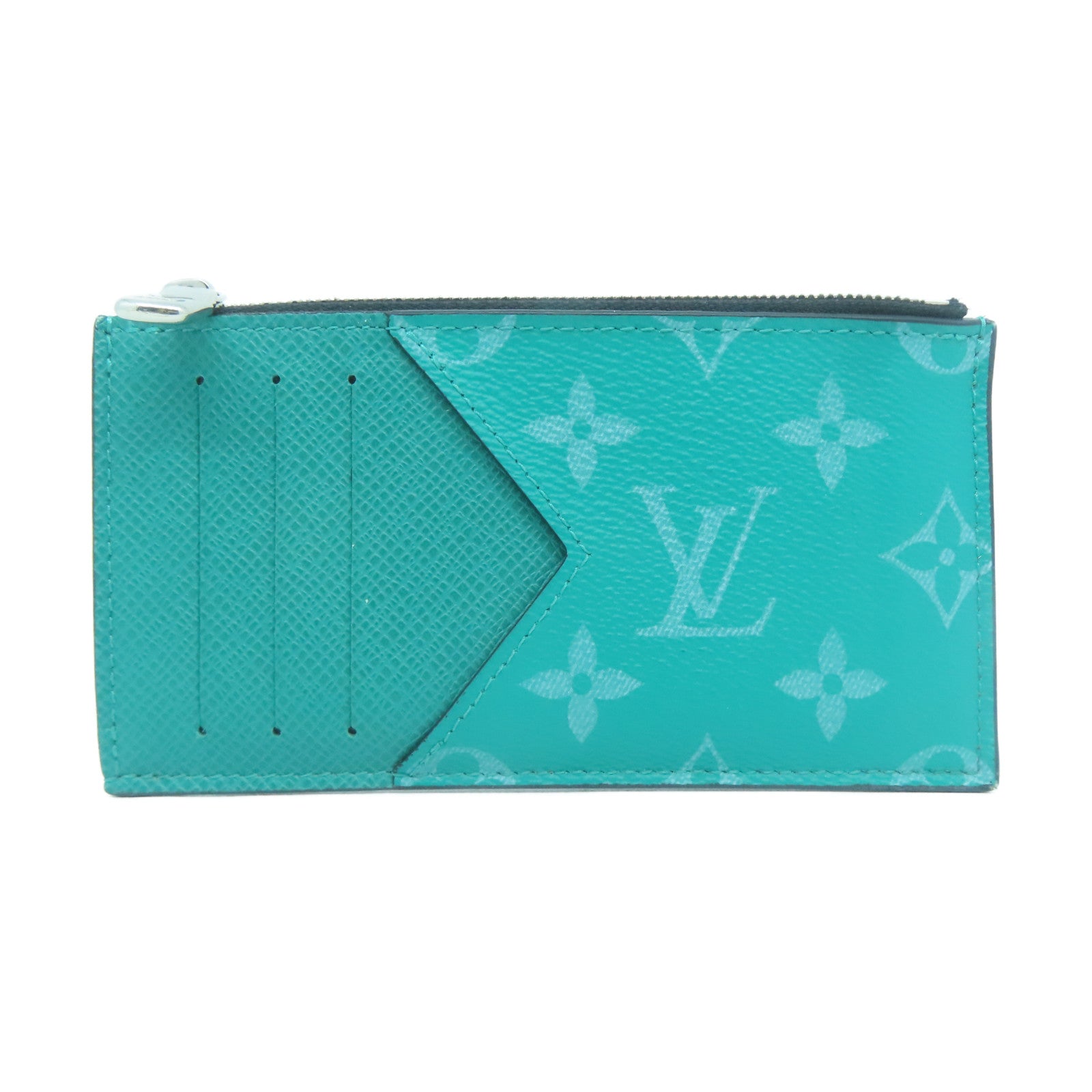 LOUIS VUITTON 【激減優惠】Monogram Coin Purse銀扣零錢包綠色
