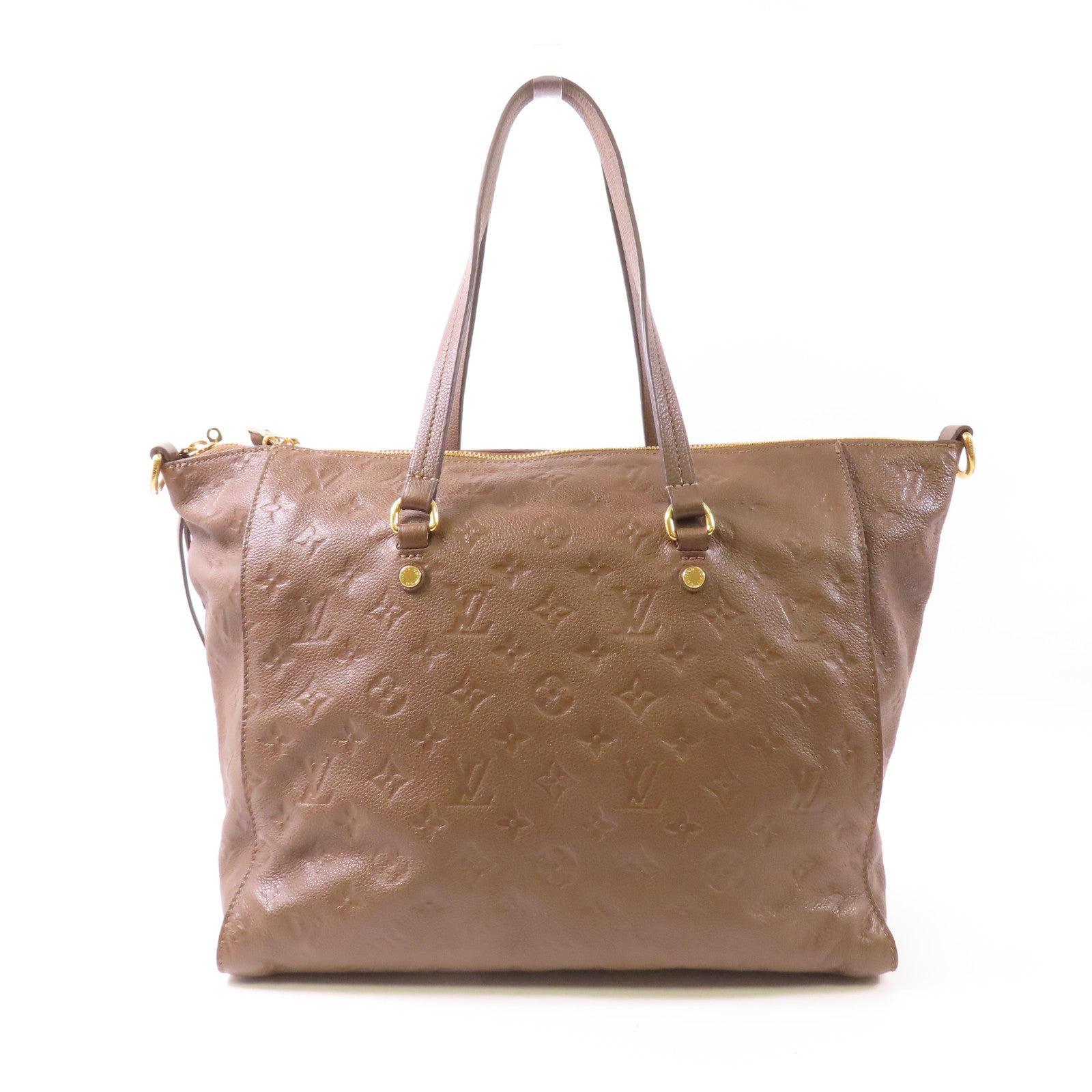 LOUIS VUITTON LV GHW Luminous PM 2 Way Bag M93409 Monogram Empreinte Brown