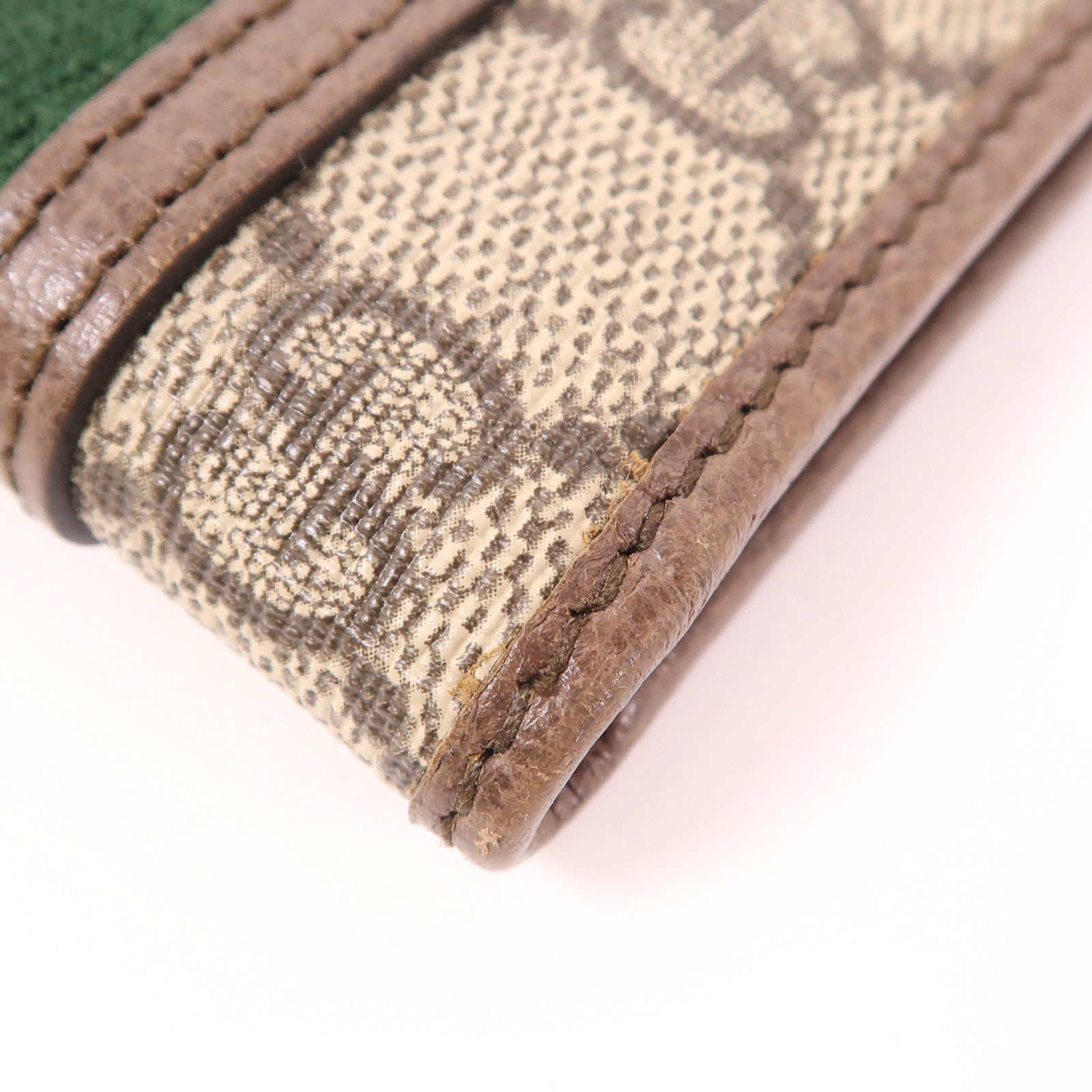 GUCCI 塗層帆布Wallet金扣錢包