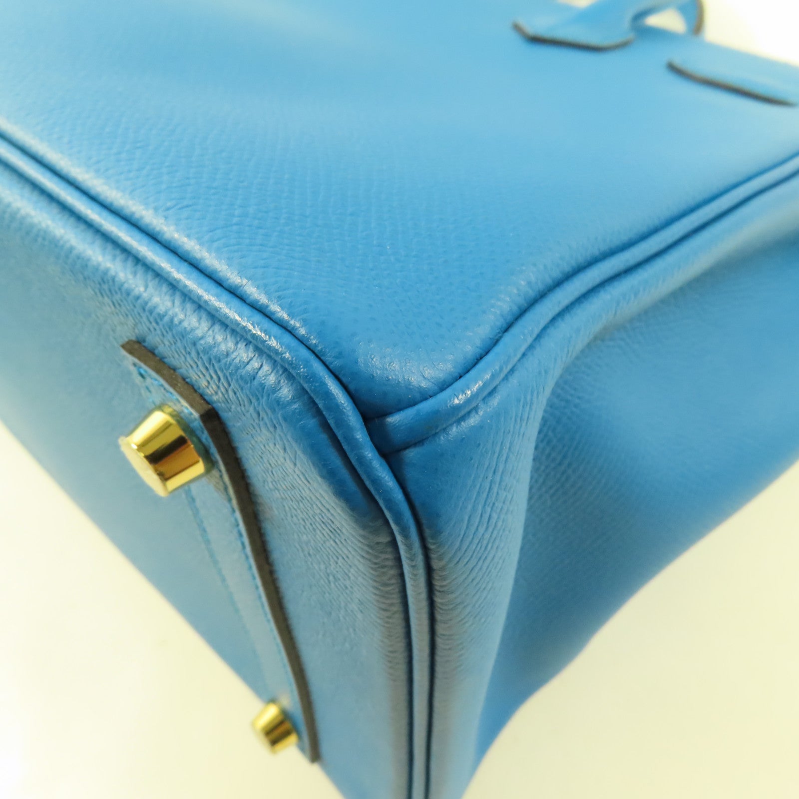 HERMES 【激減優惠】Epsom皮革Birkin 30金扣手挽袋Blue Zanzibar