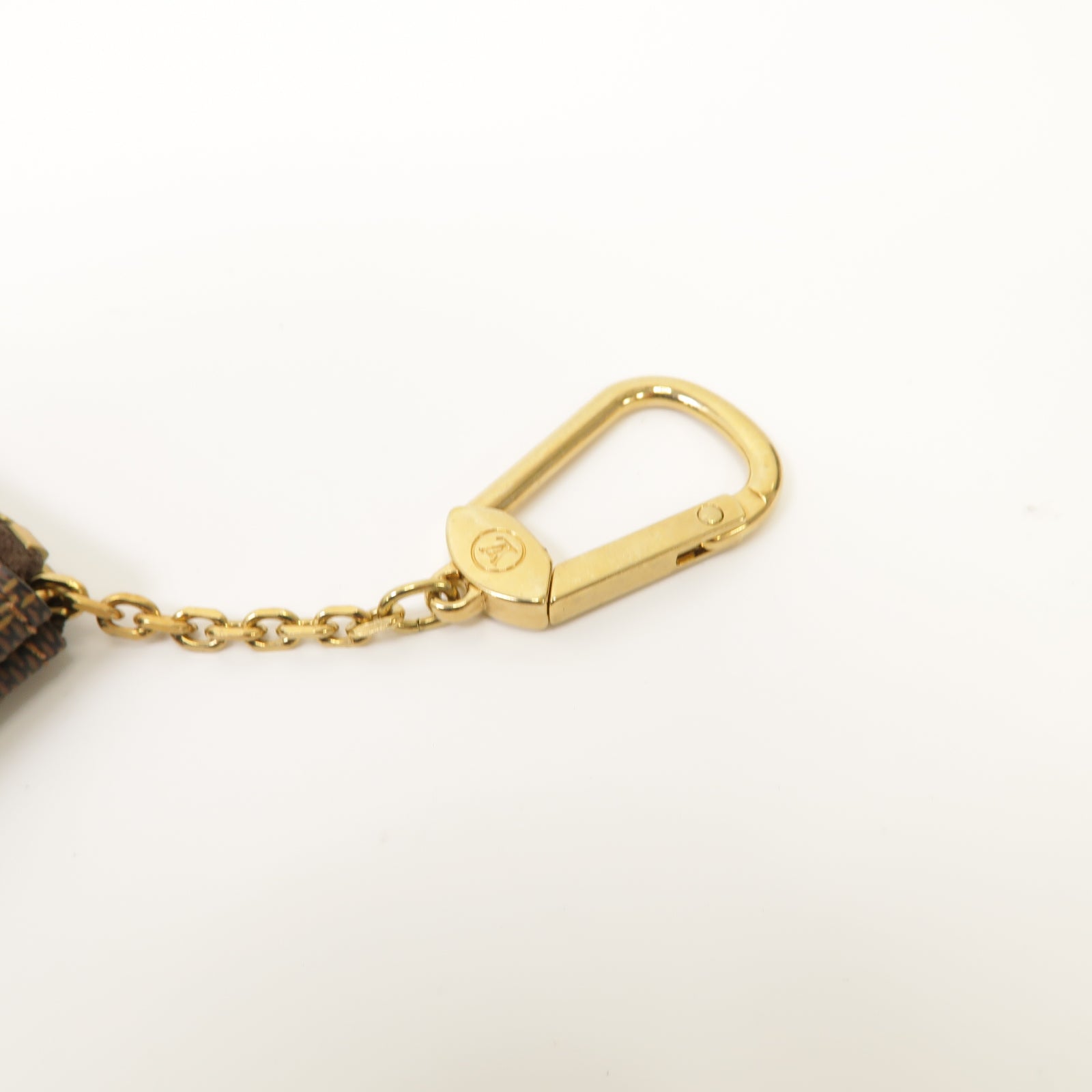 LOUIS VUITTON Damier Key & Coin Pouch金扣鑰匙零錢包啡色