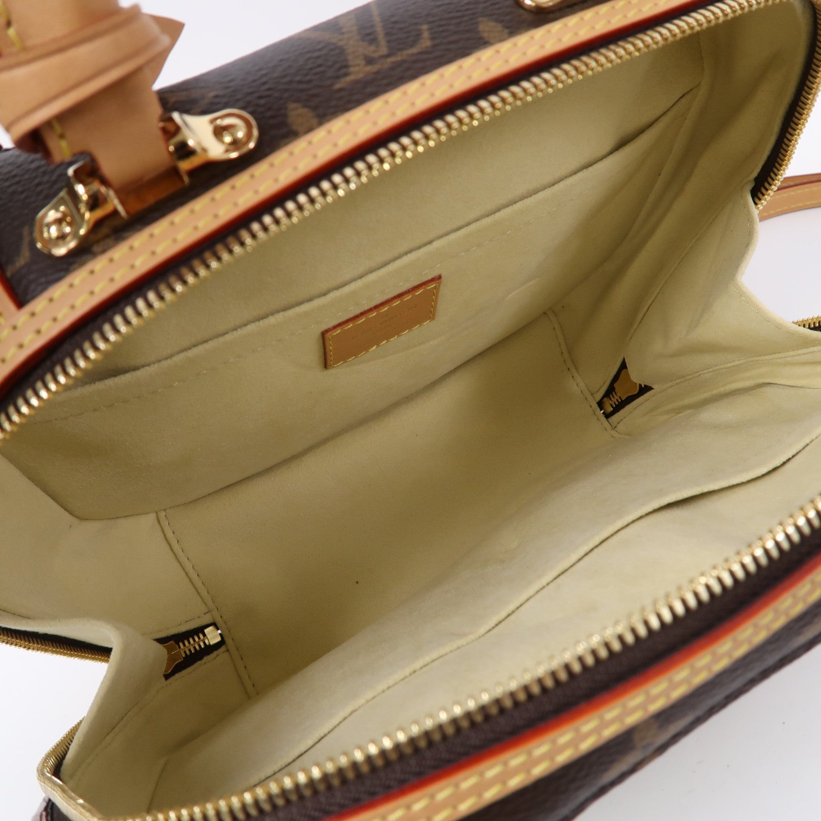 LOUIS VUITTON Monogram Valisette PM金扣手挽肩背兩用袋啡色