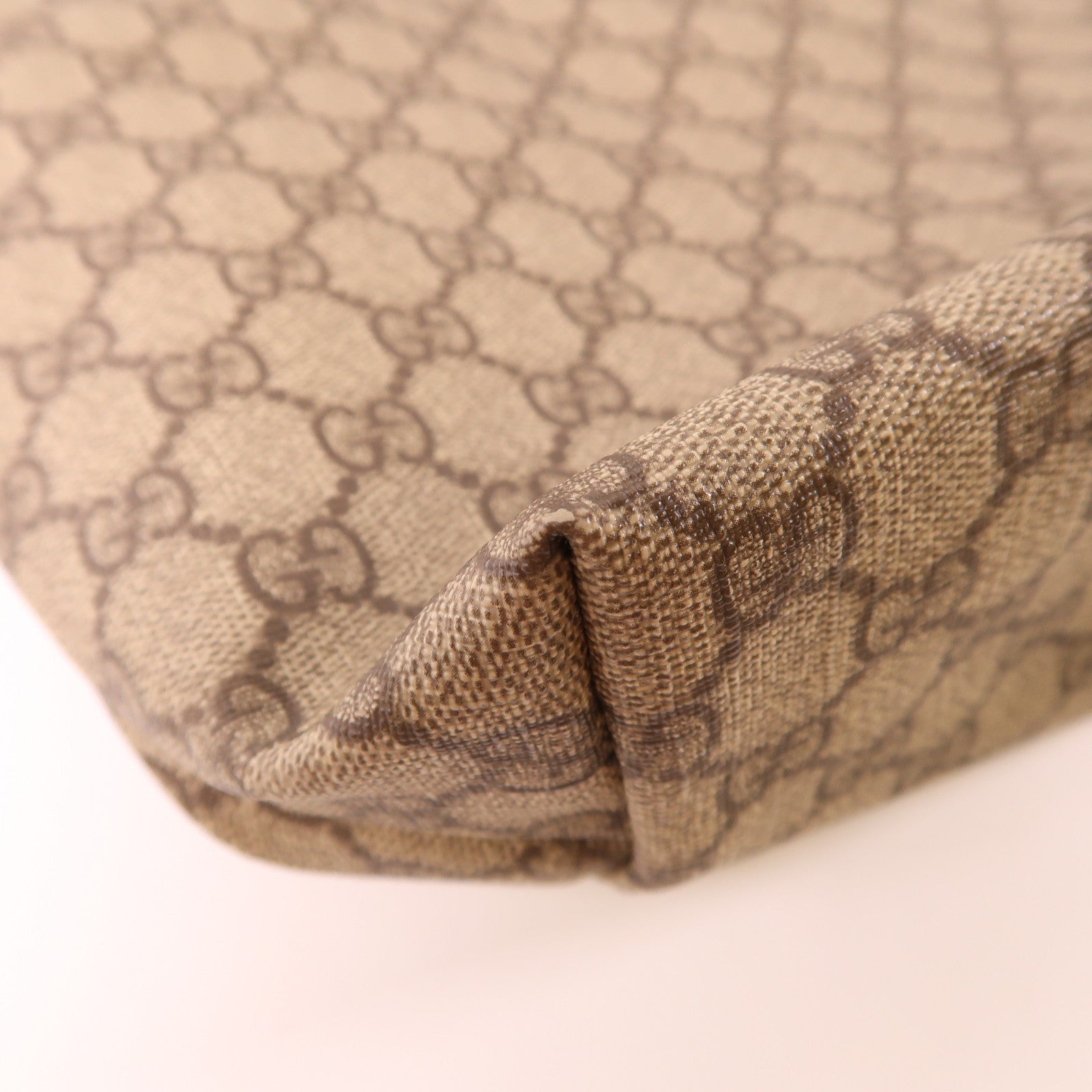 GUCCI GG SHW Tote Bag 189896 Coated Canvas Brown