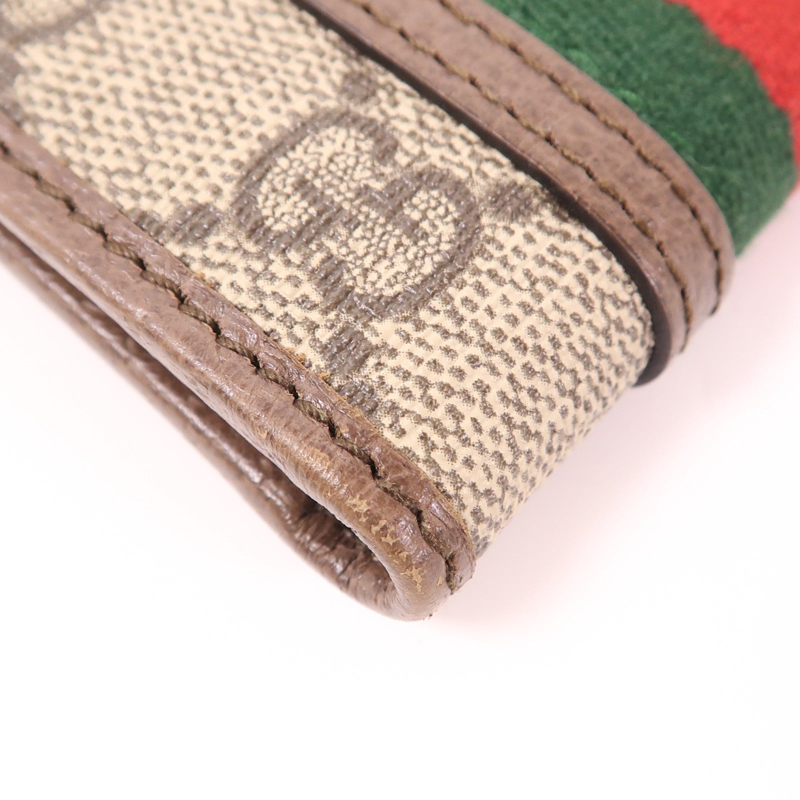 GUCCI 塗層帆布Wallet金扣錢包