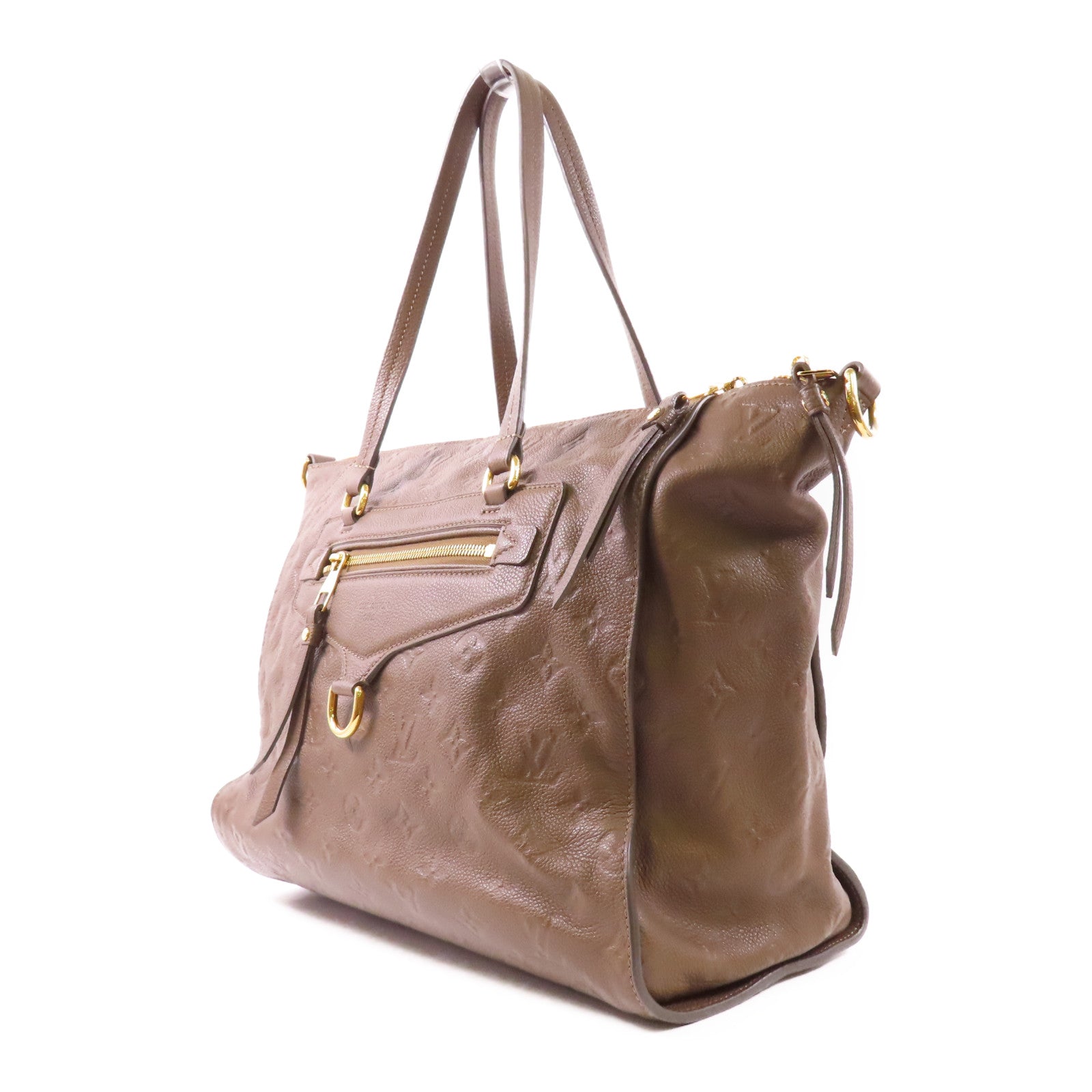 LOUIS VUITTON LV GHW Luminous PM 2 Way Bag M93409 Monogram Empreinte Brown