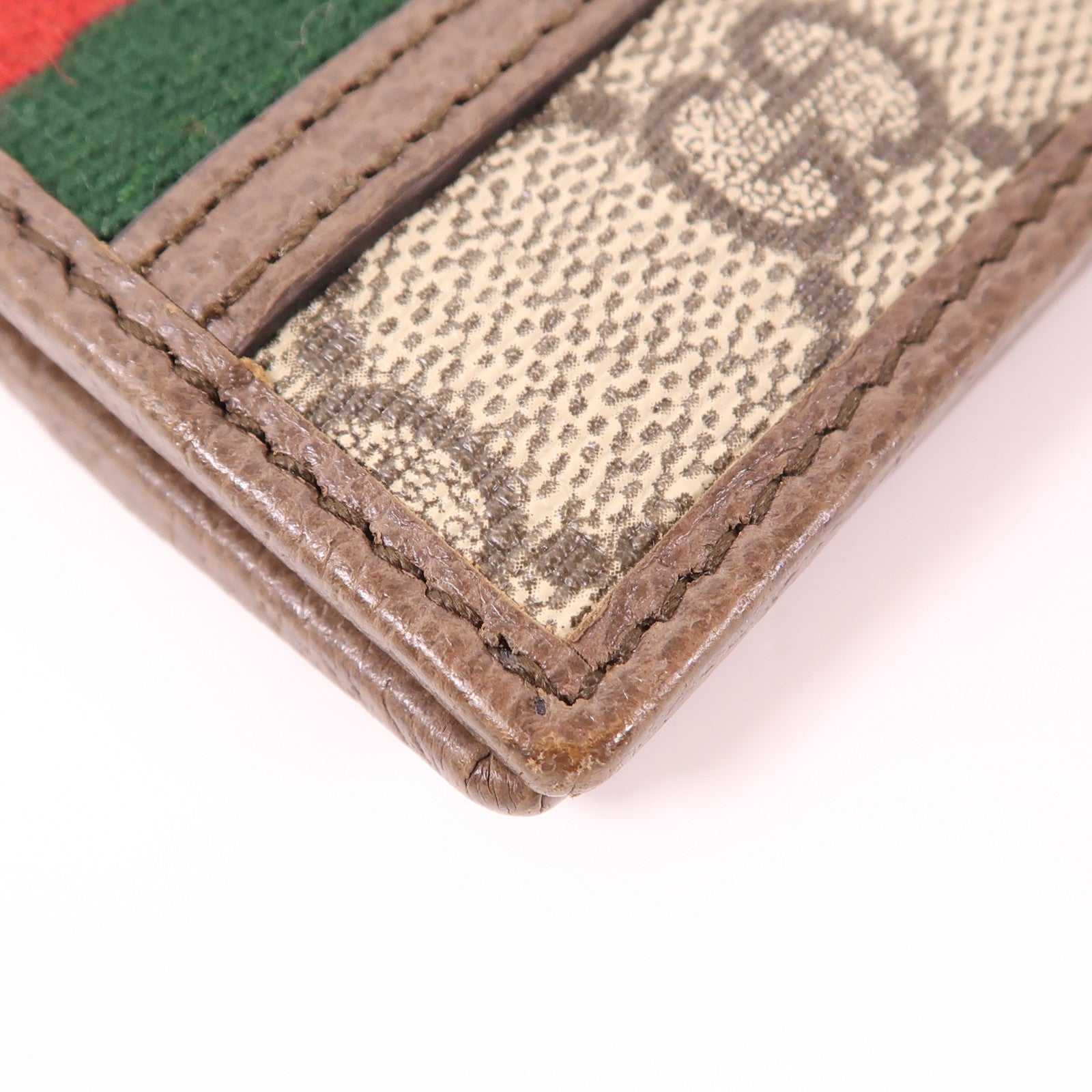 GUCCI 塗層帆布Wallet金扣錢包