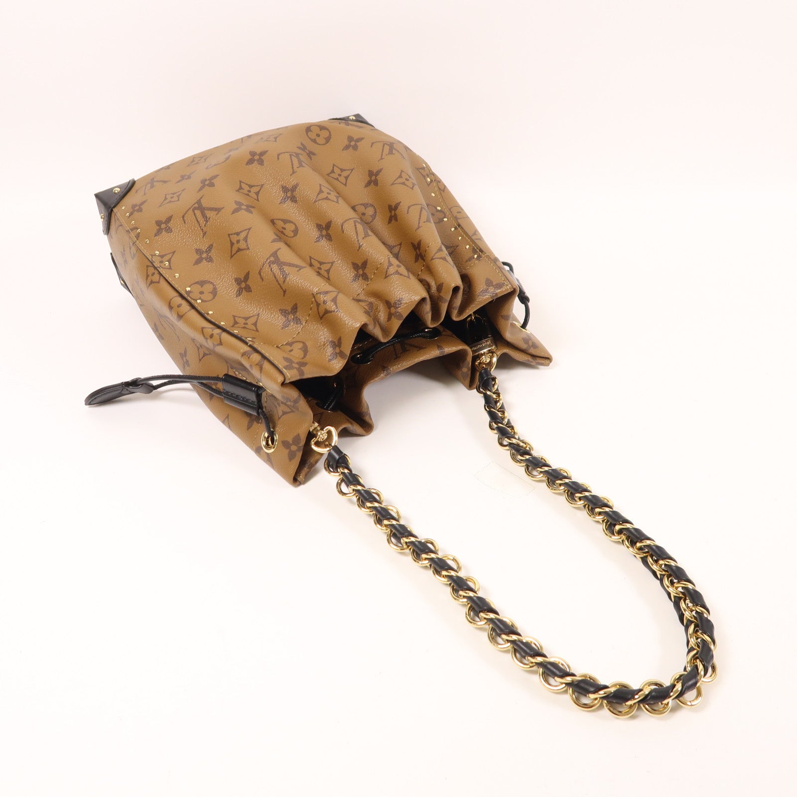 LOUIS VUITTON Monogram Reverse Noe Trunk PM手挽肩背兩用袋