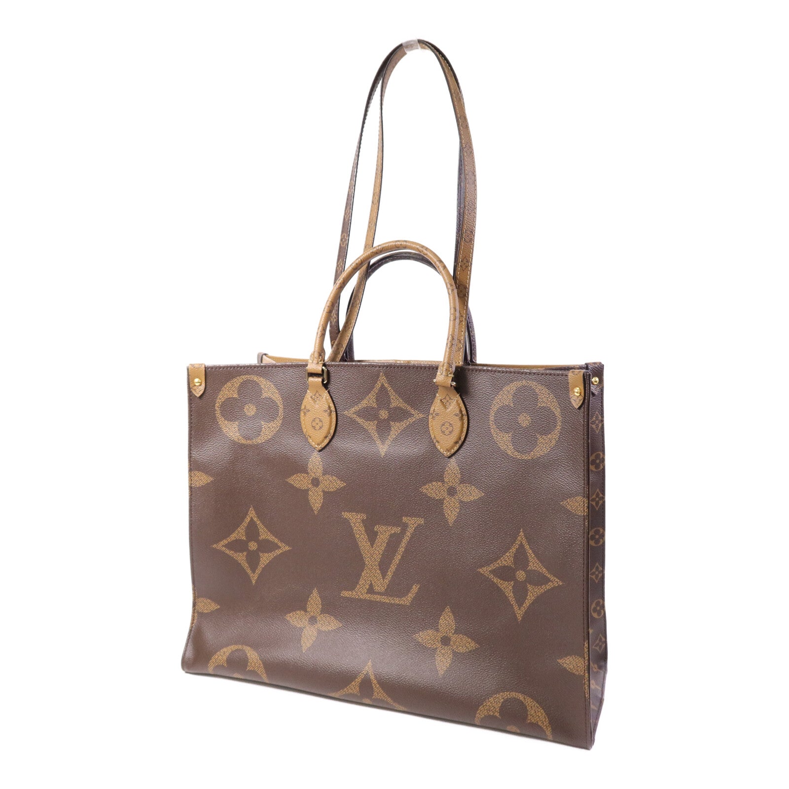LOUIS VUITTON 【激減優惠】Monogram Giant OnTheGo GM金扣手挽肩背兩用袋