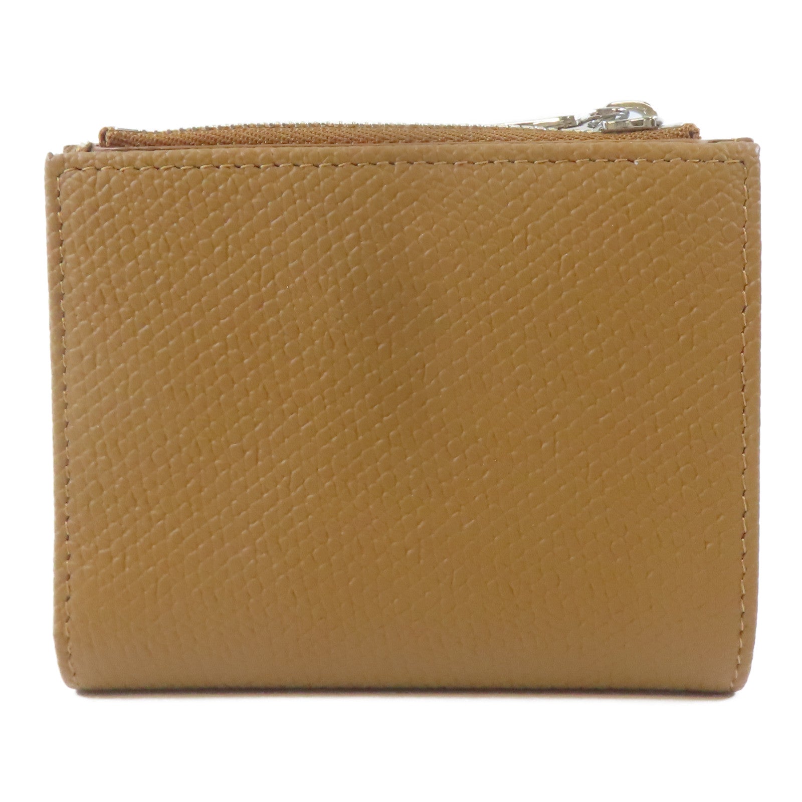 Longchamp 皮革Bifold Wallet銀扣錢包啡色