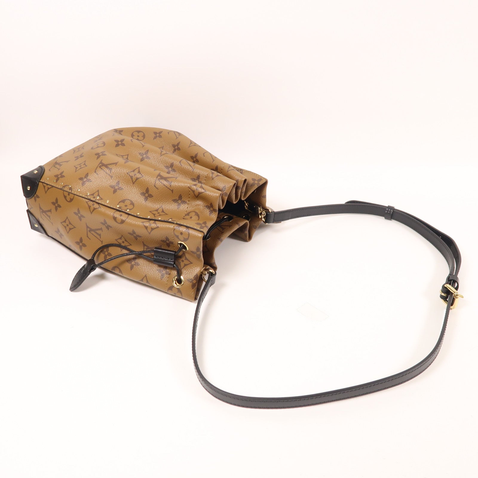 LOUIS VUITTON Monogram Reverse Noe Trunk PM手挽肩背兩用袋