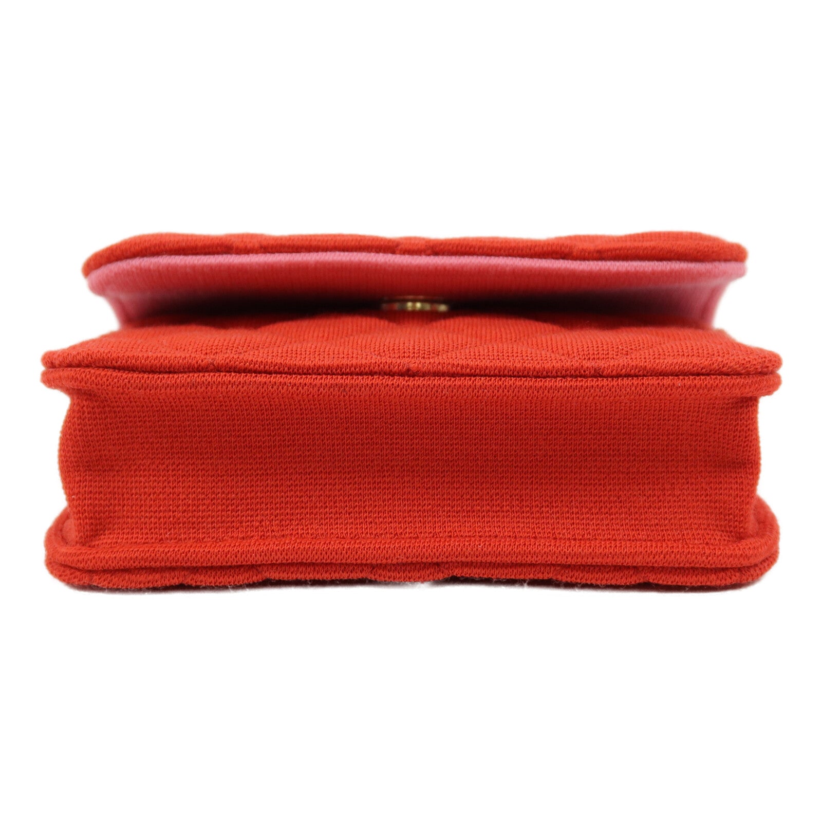 CHANEL Jersey Quilted Mini Flap Clutch With Chain鏈帶肩背袋