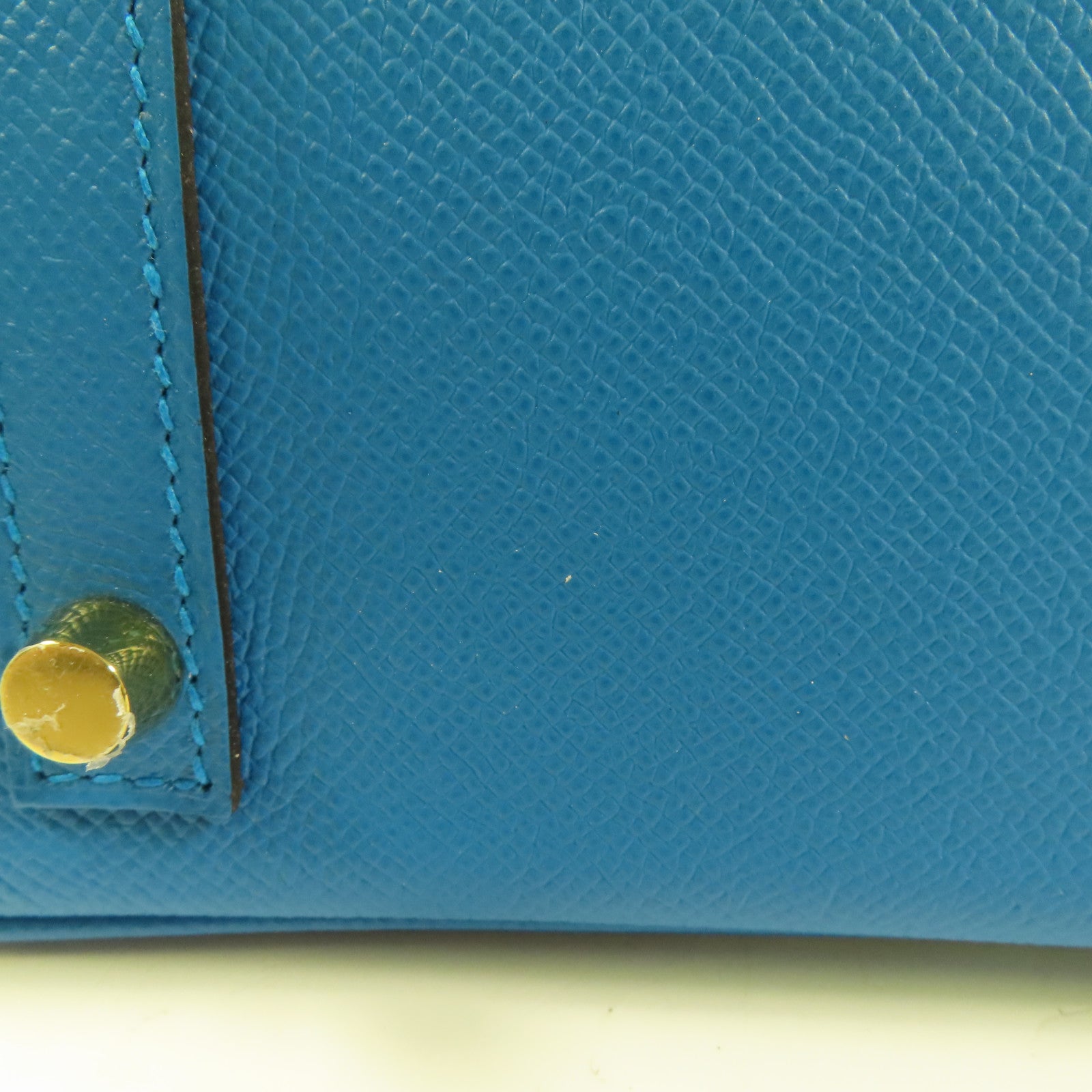 HERMES 【激減優惠】Epsom皮革Birkin 30金扣手挽袋Blue Zanzibar