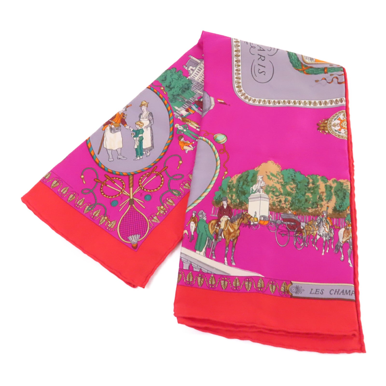 HERMES 絲質65x65 Scarf絲巾紫色/紅色/彩色