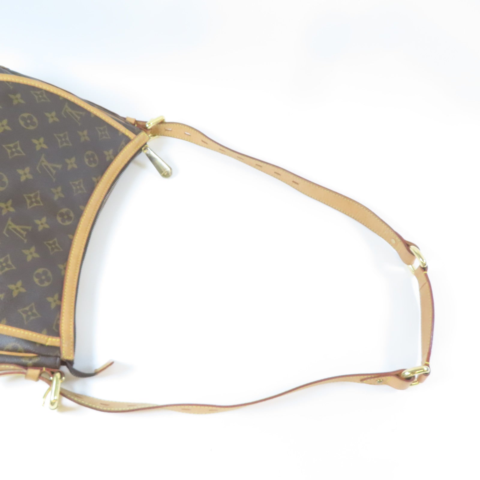 LOUIS VUITTON Monogram Tulum GM金扣肩背袋啡色