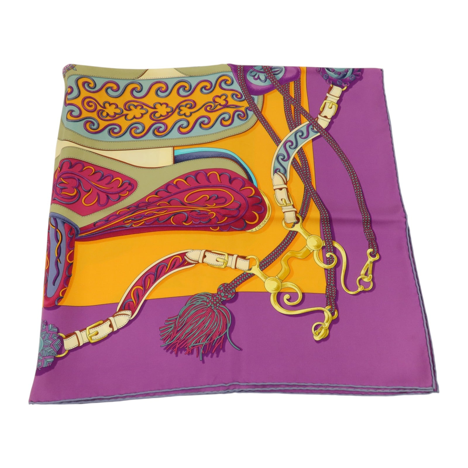 HERMES 絲質Scarf 90x90cm絲巾