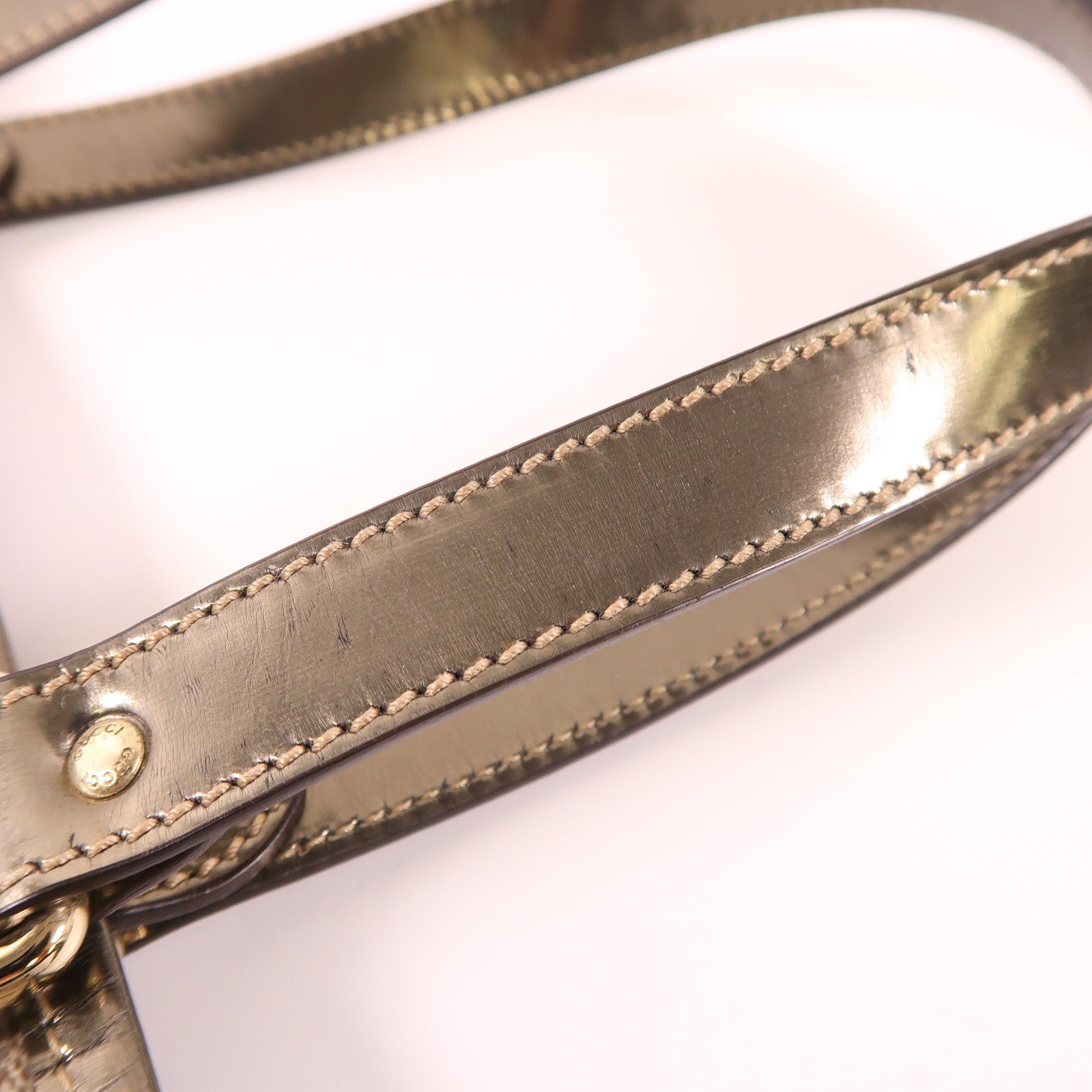 GUCCI GG SHW Tote Bag 189896 Coated Canvas Brown