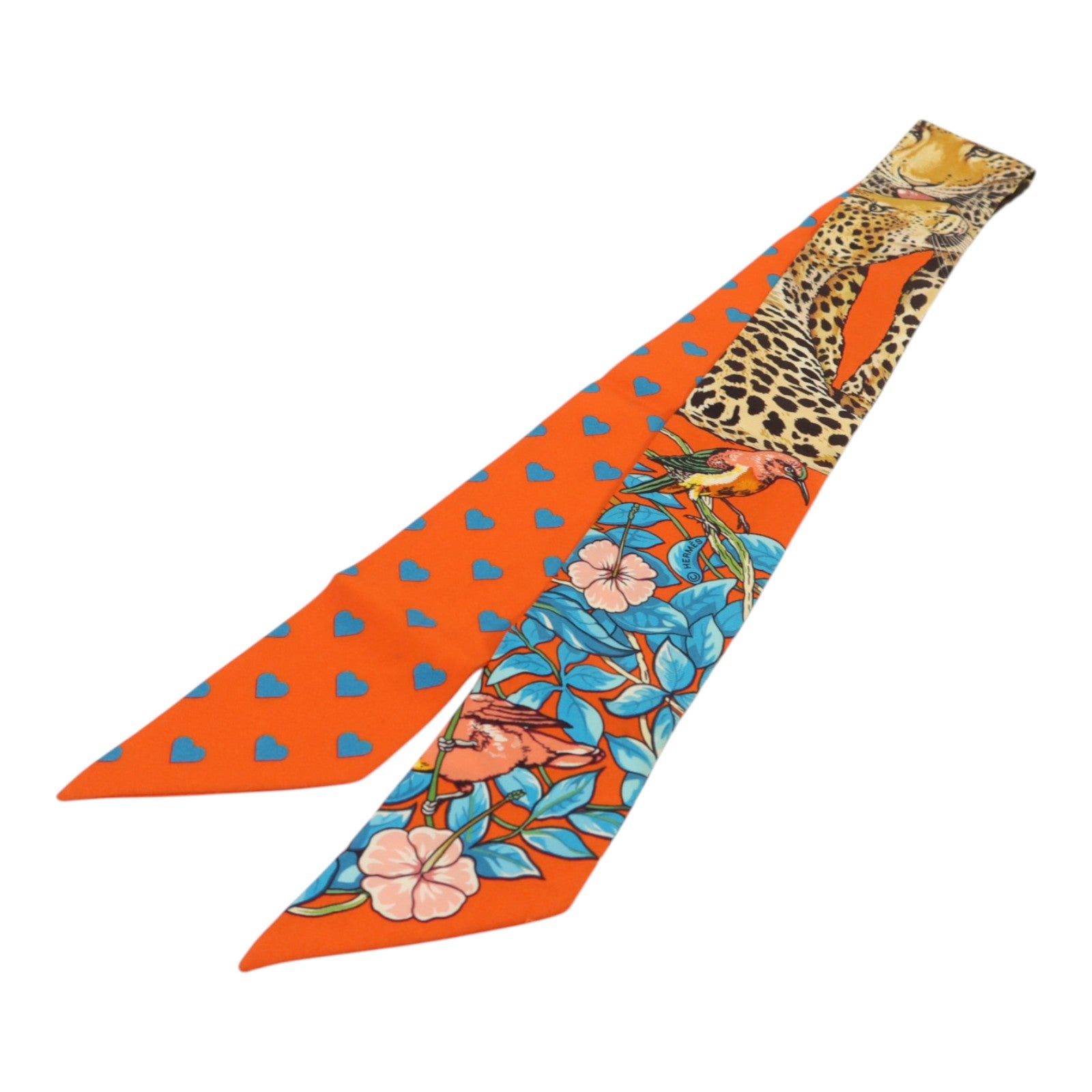 HERMES 絲質Twilly絲巾
