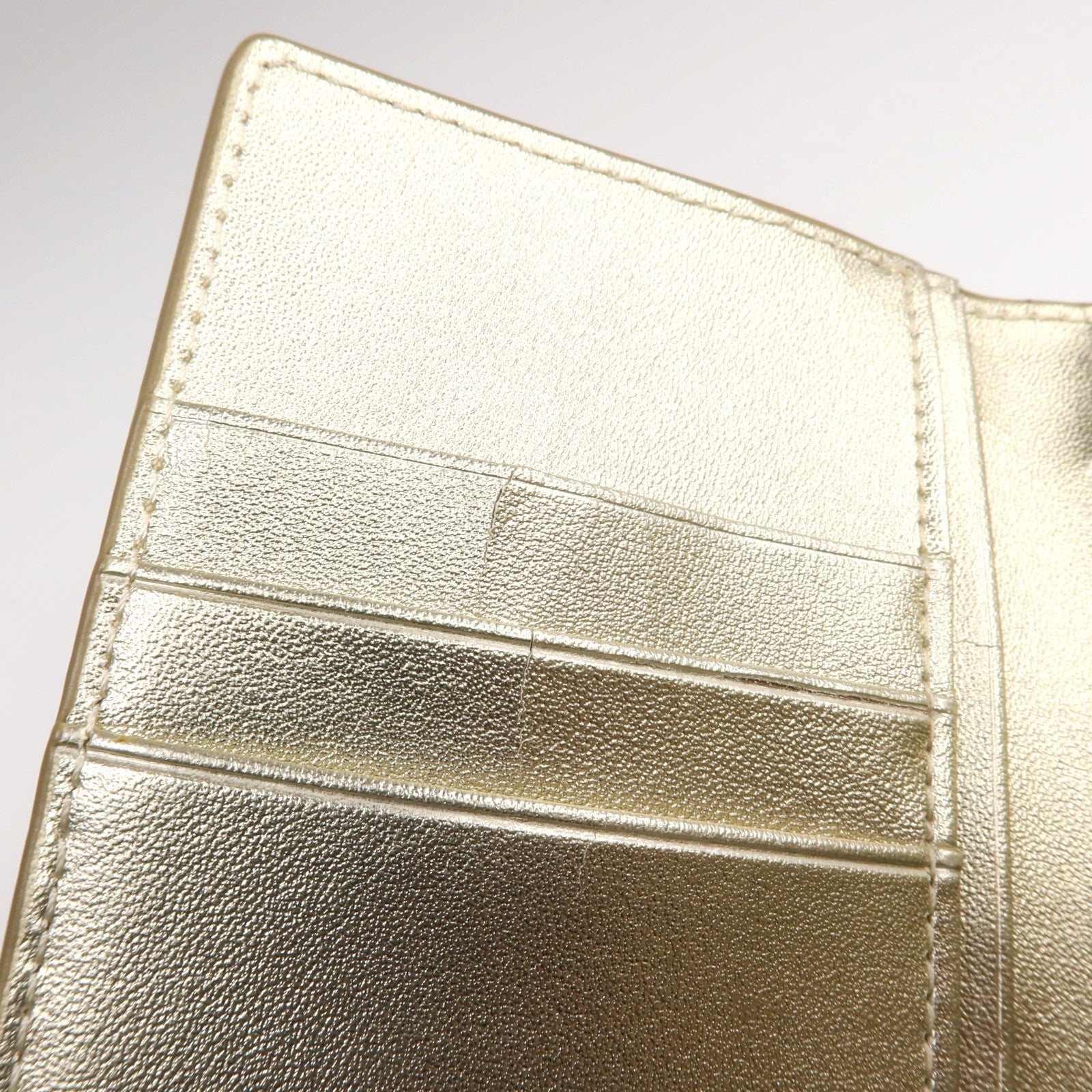 ANTEPRIMA GHW 2 Way Phone Holder Bag Calfskin Leather Gold