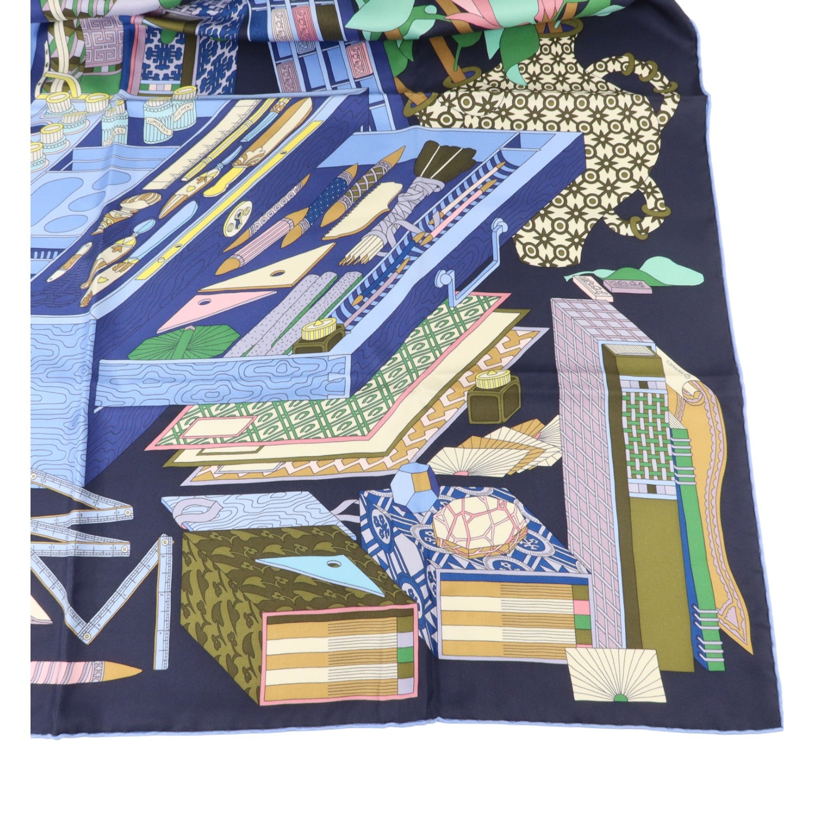 HERMES 絲質Scarf 90X90絲巾