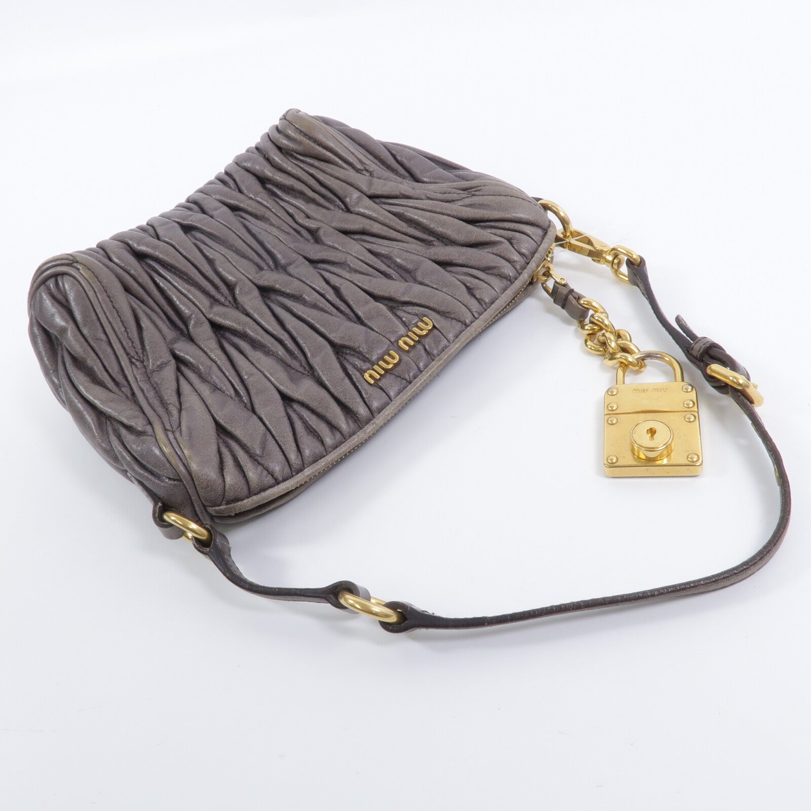 Miu Miu 羊皮皮革Shoulder Bag肩背袋