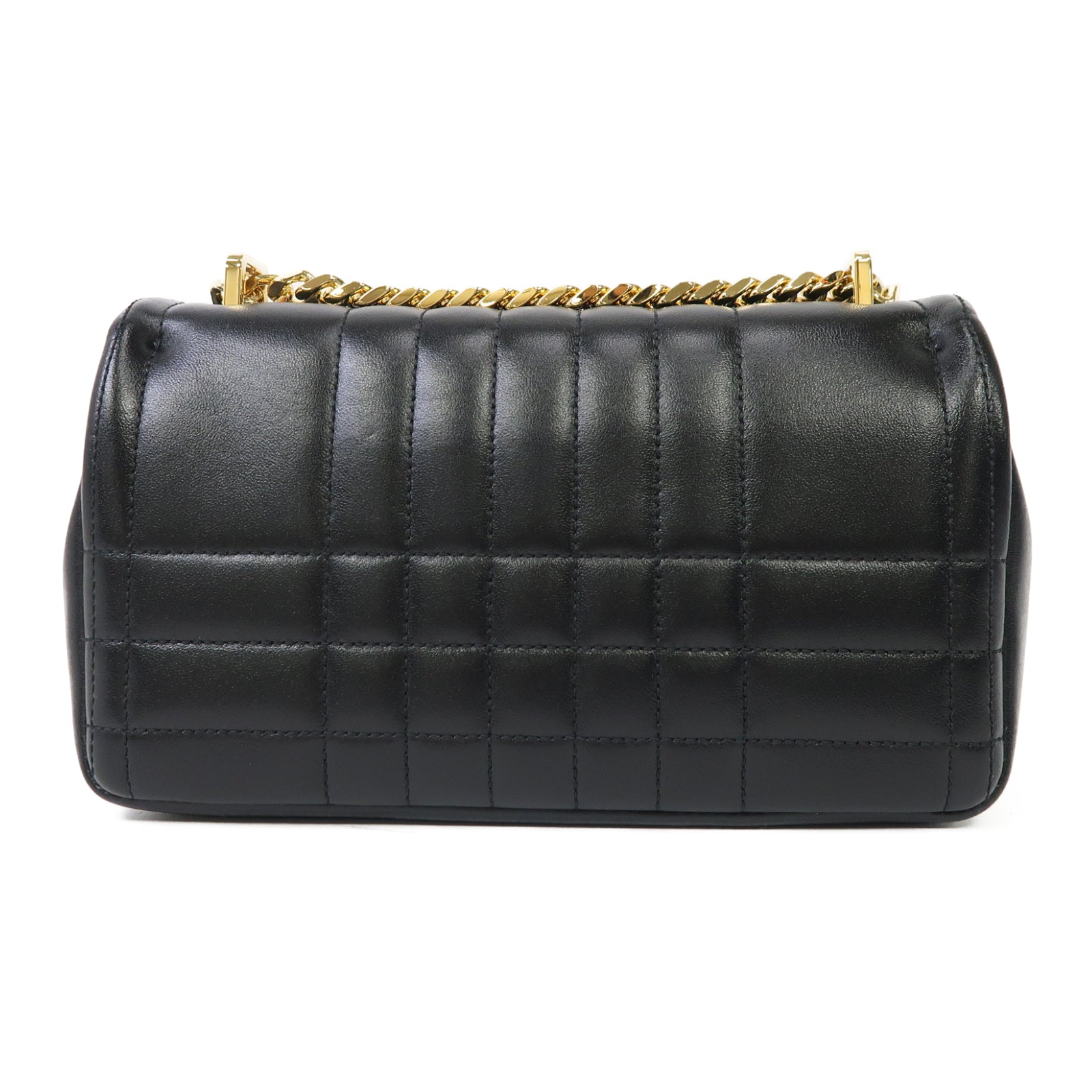 BURBERRY 羊皮皮革Small Lola Bag金扣鏈帶肩背袋黑色