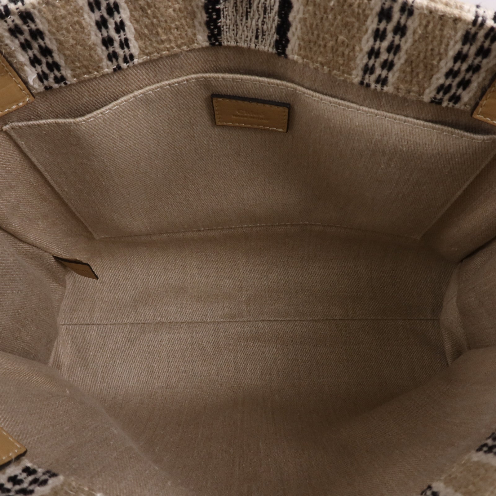 Chloe 帆布Woody Medium Tote手挽袋