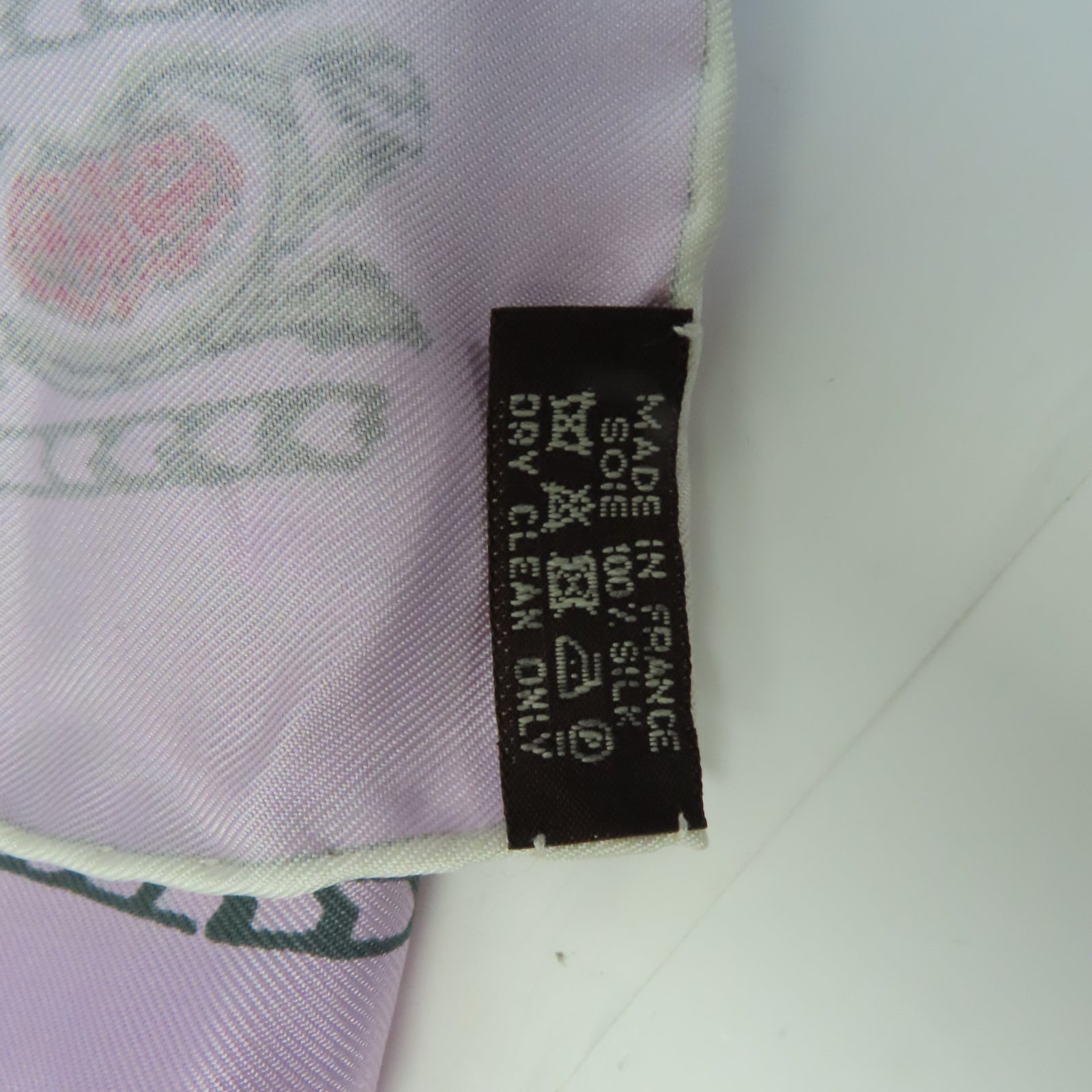 HERMES 絲質Scarf圍巾紫色