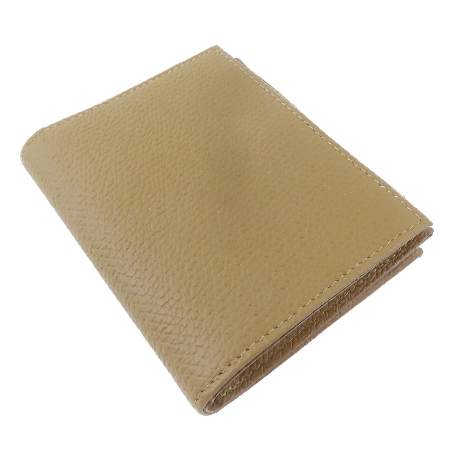 Longchamp 皮革Bifold Wallet銀扣錢包啡色