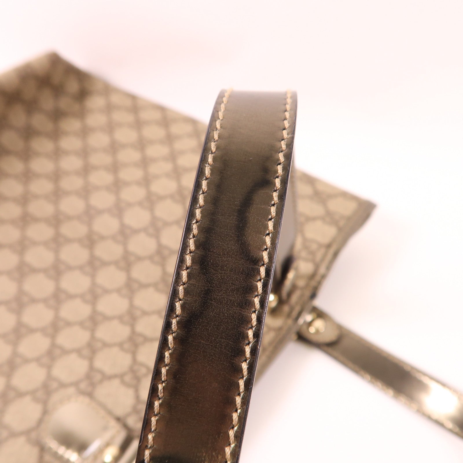 GUCCI GG SHW Tote Bag 189896 Coated Canvas Brown