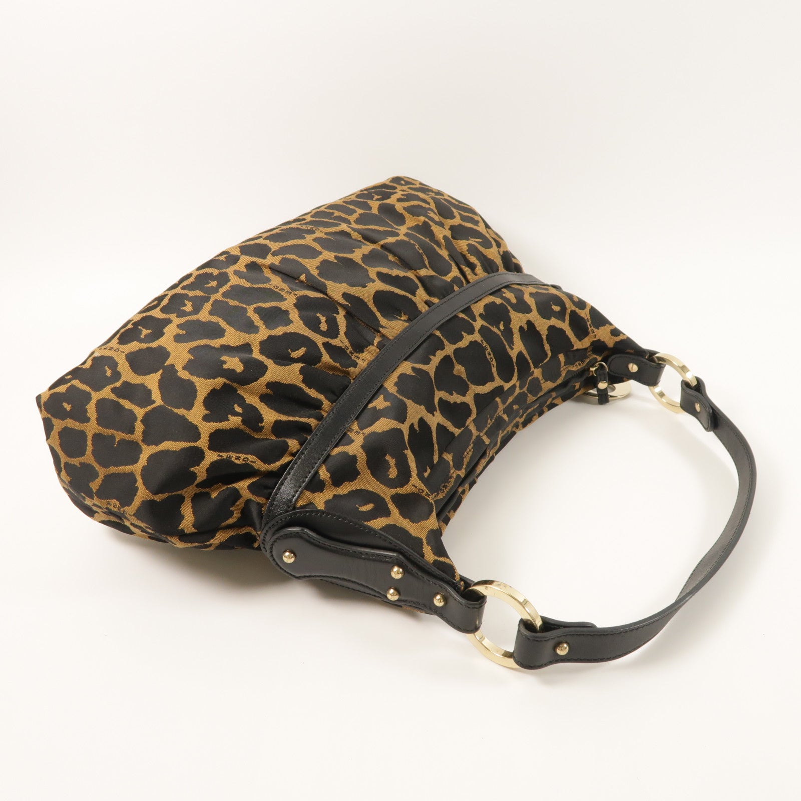 FENDI 帆布Shoulder Bag金扣肩背袋