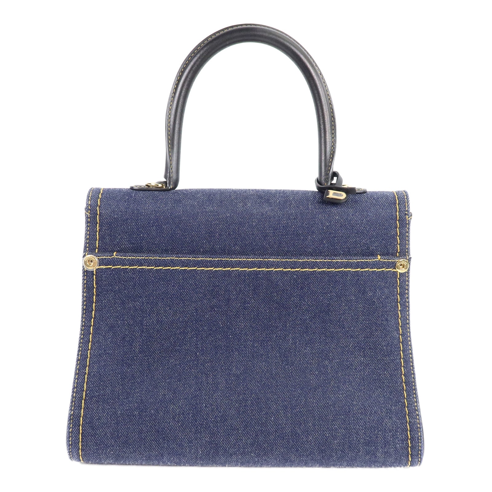 Delvaux 牛仔布Brillant Trench手挽肩背兩用袋