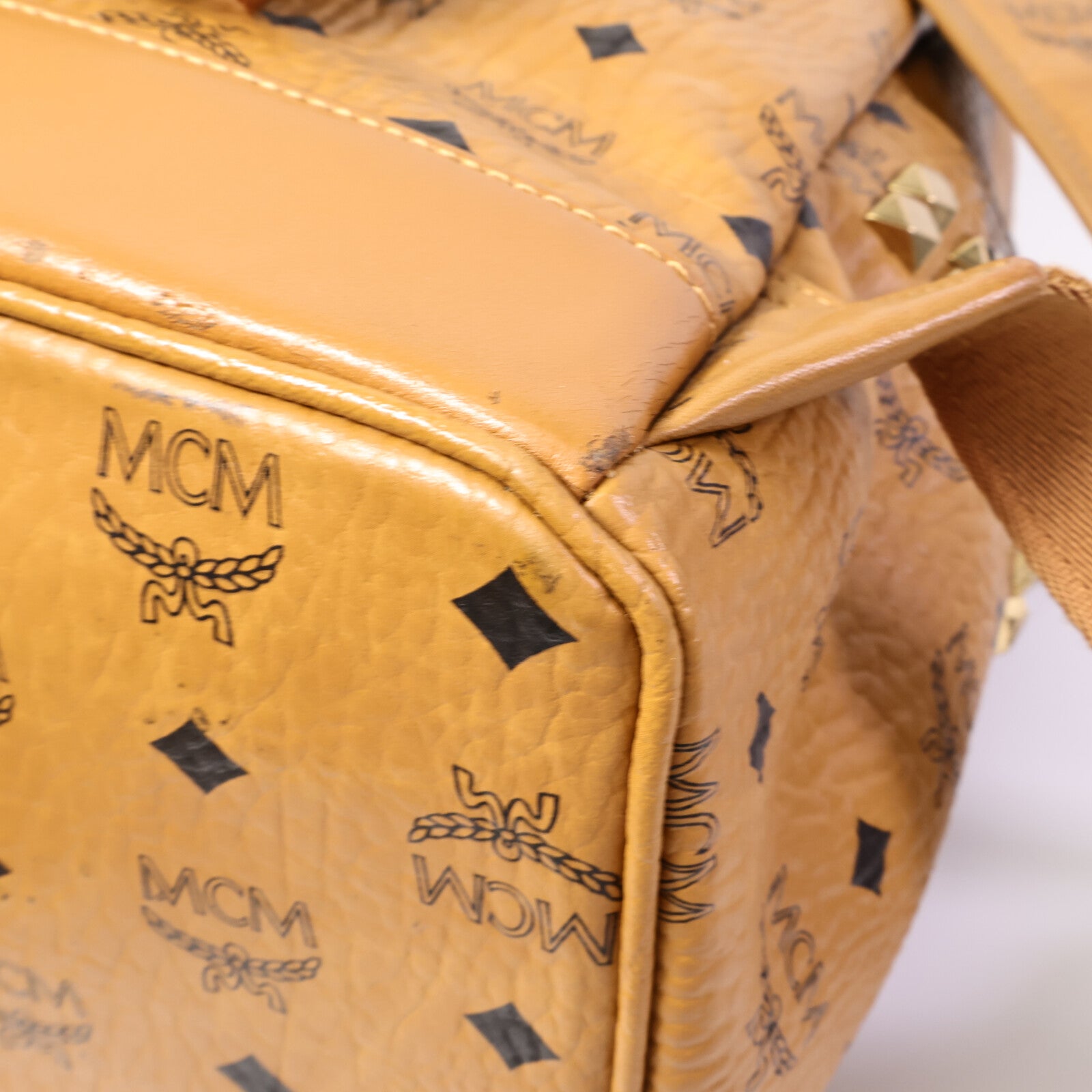 MCM 塗層帆布Backpack背包