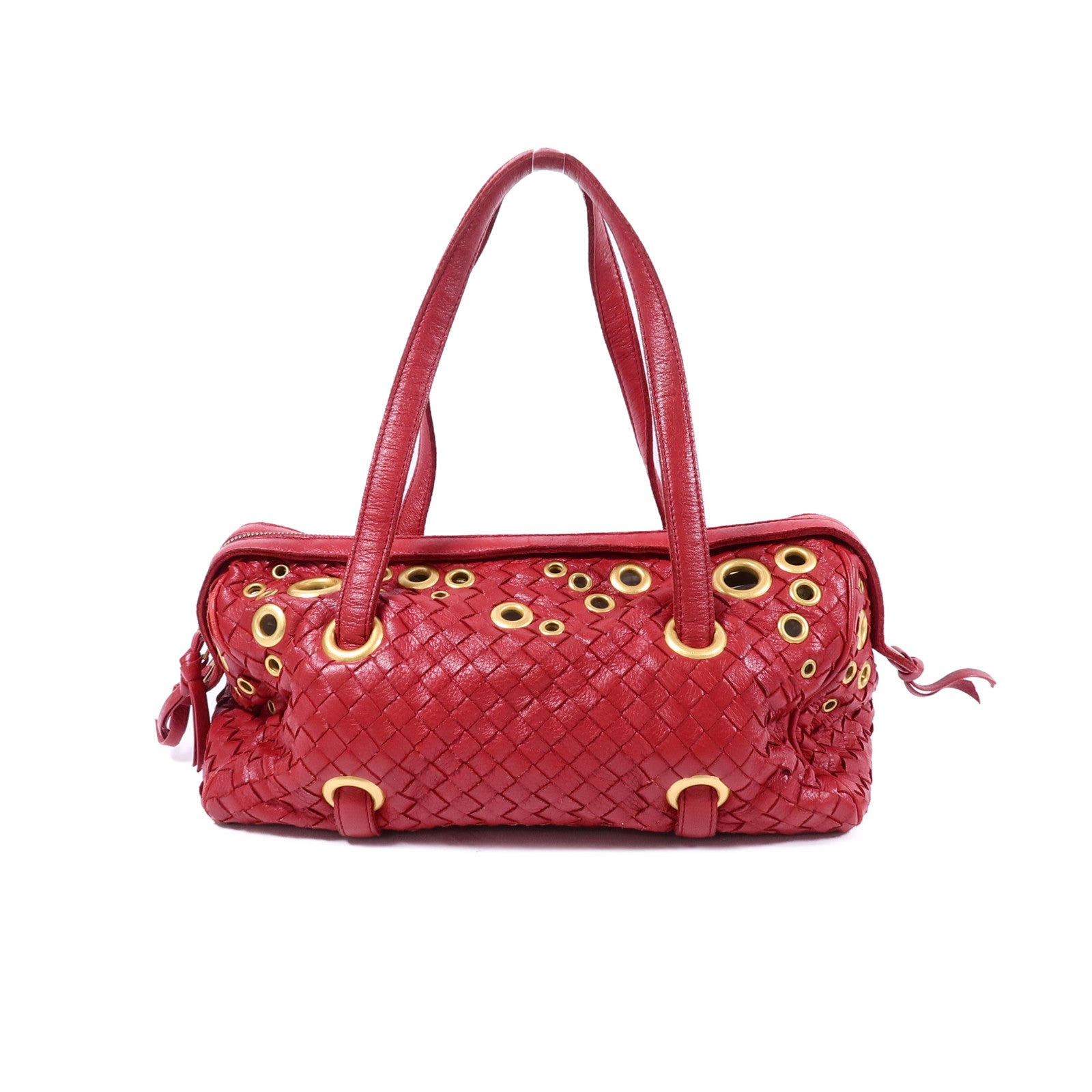 BOTTEGA VENETA 牛皮皮革Shoulder Bag金扣肩背袋