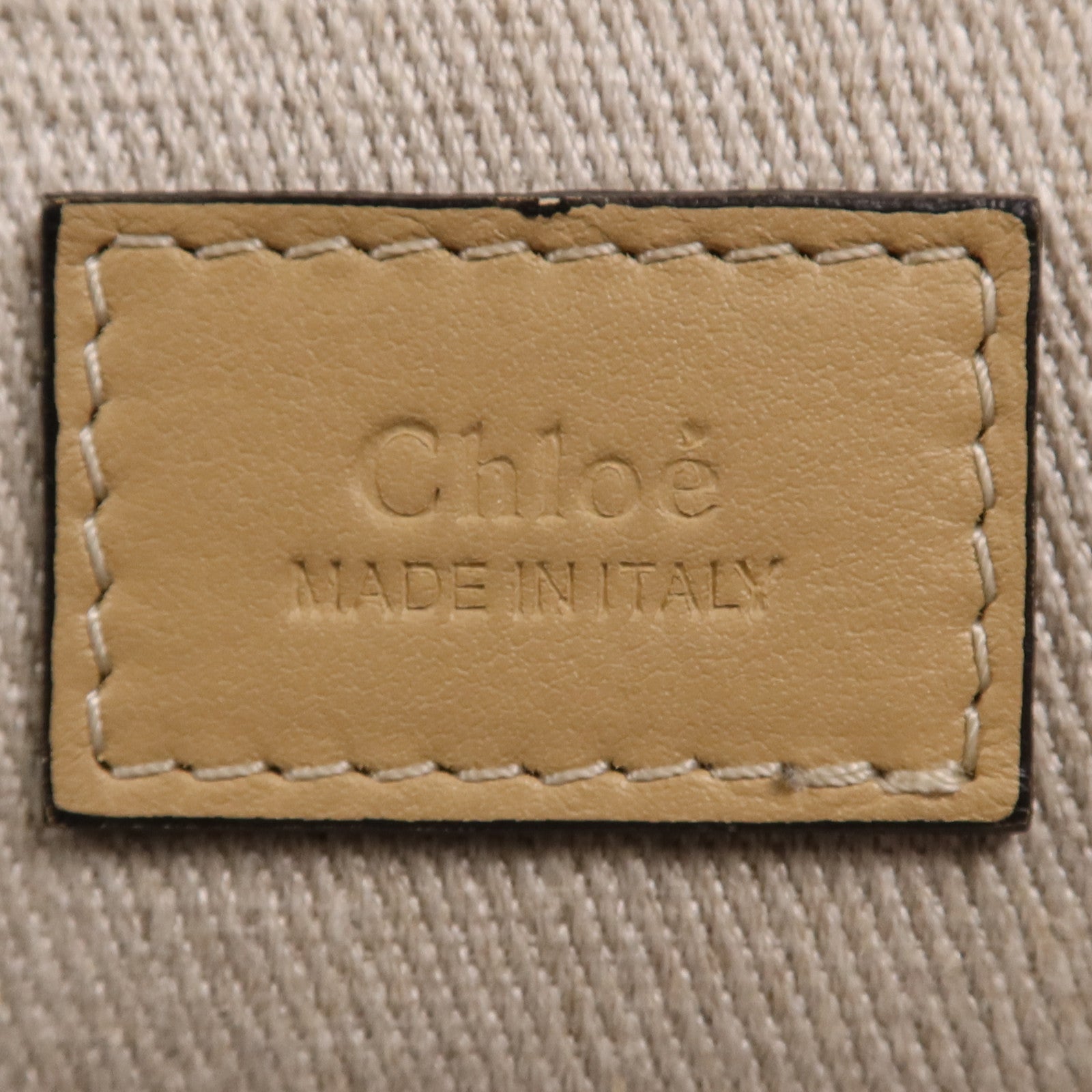 Chloe 帆布Woody Medium Tote手挽袋