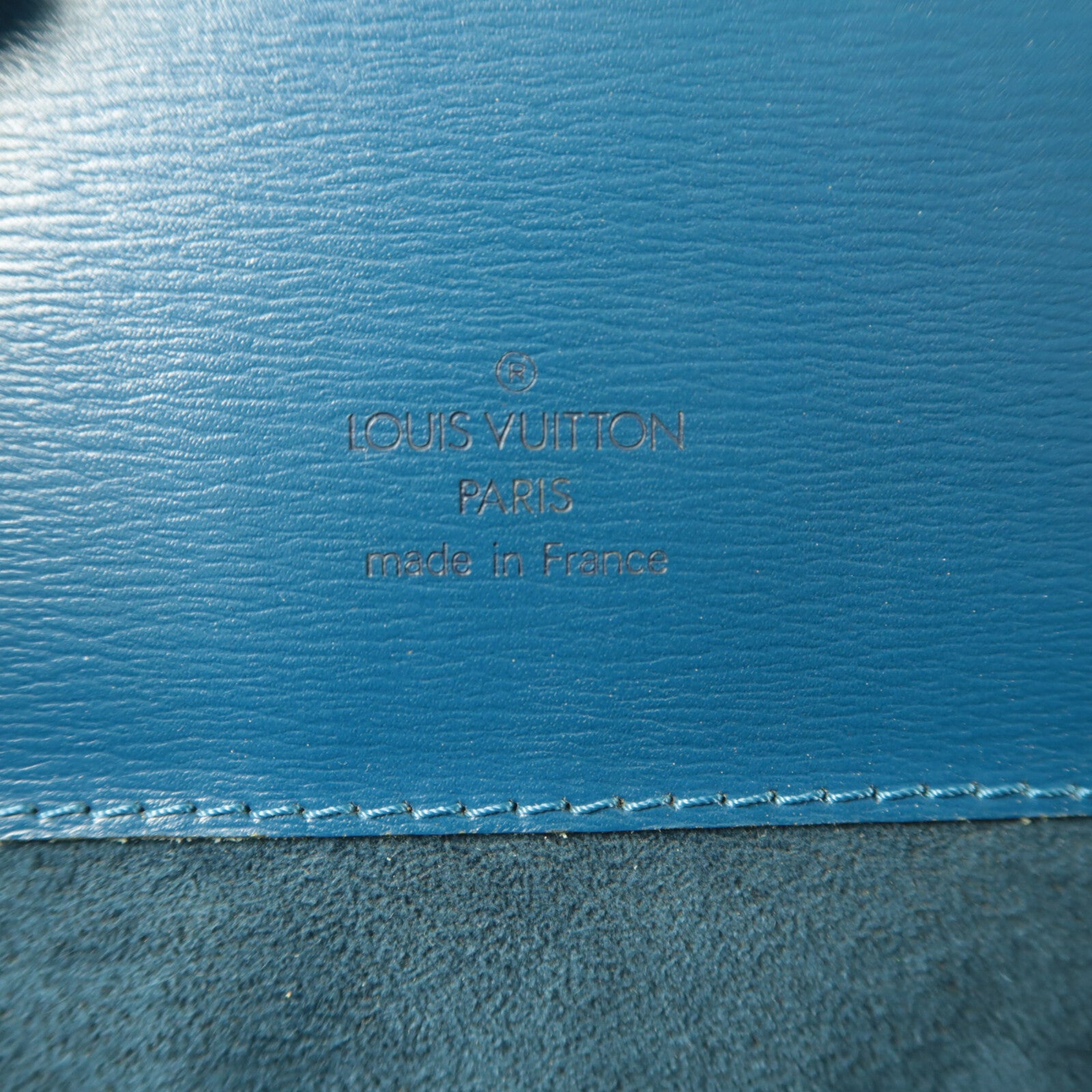 LOUIS VUITTON Epi 1993 Blue Epi Cluny肩背袋