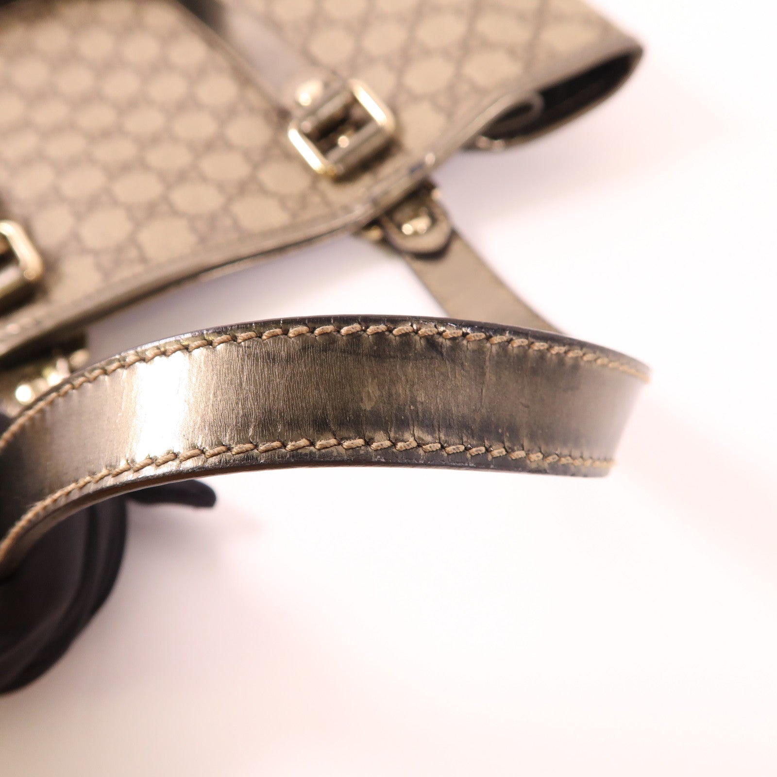 GUCCI GG SHW Tote Bag 189896 Coated Canvas Brown