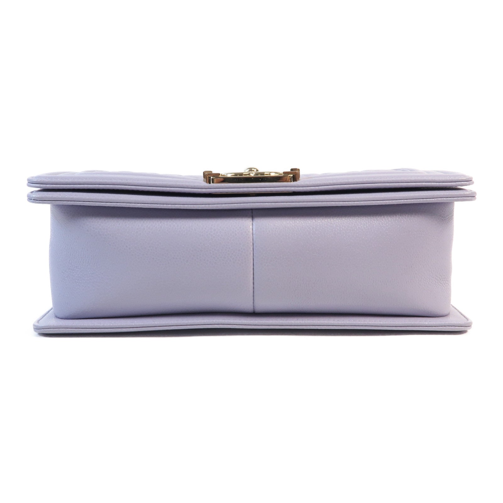 CHANEL 牛皮皮革Boy 25金扣鏈帶肩背袋