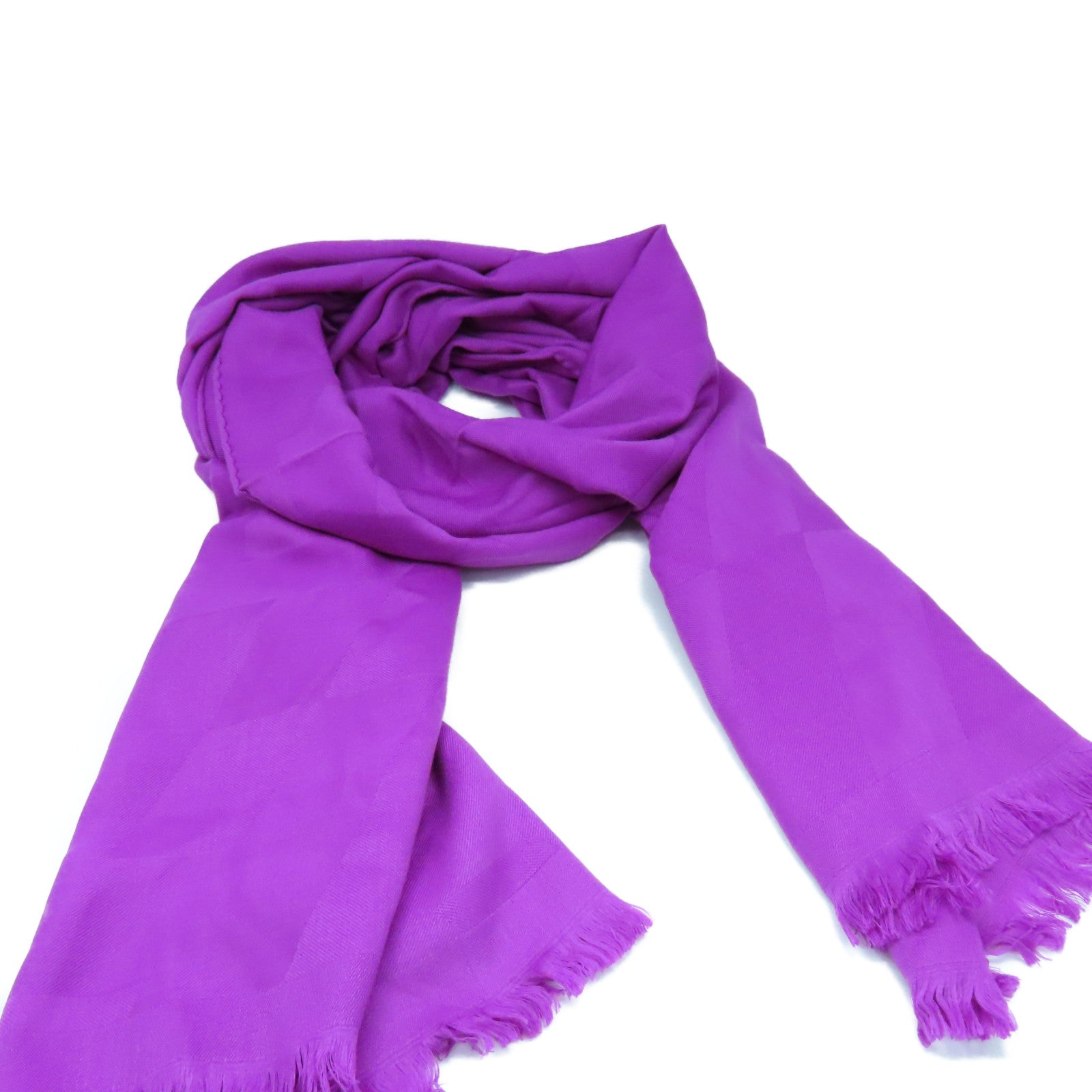 HERMES 【激減優惠】絲質/羊絨Scarf圍巾紫色