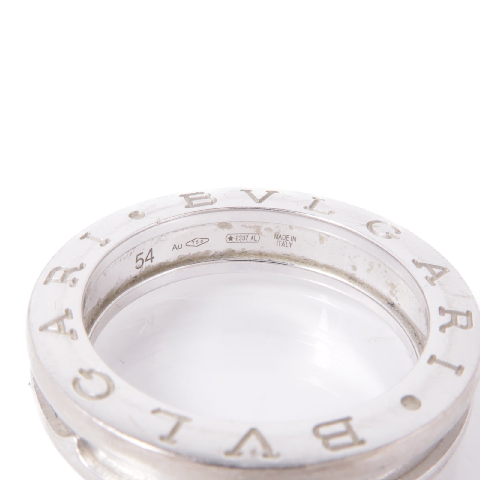 BVLGARI 18K白金B-Zero1 Ring戒指US#6.75