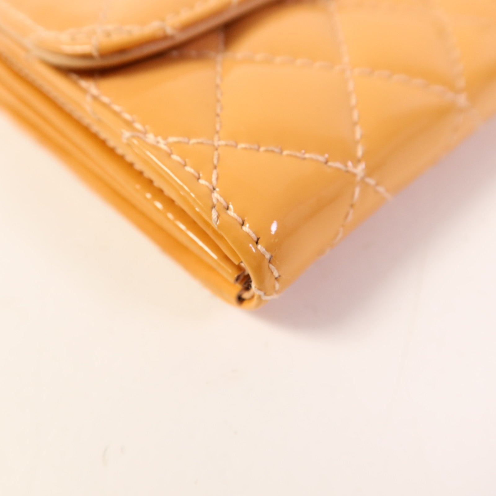 CHANEL 漆皮皮革Chain Shoulder Bag銀扣鏈帶肩背袋