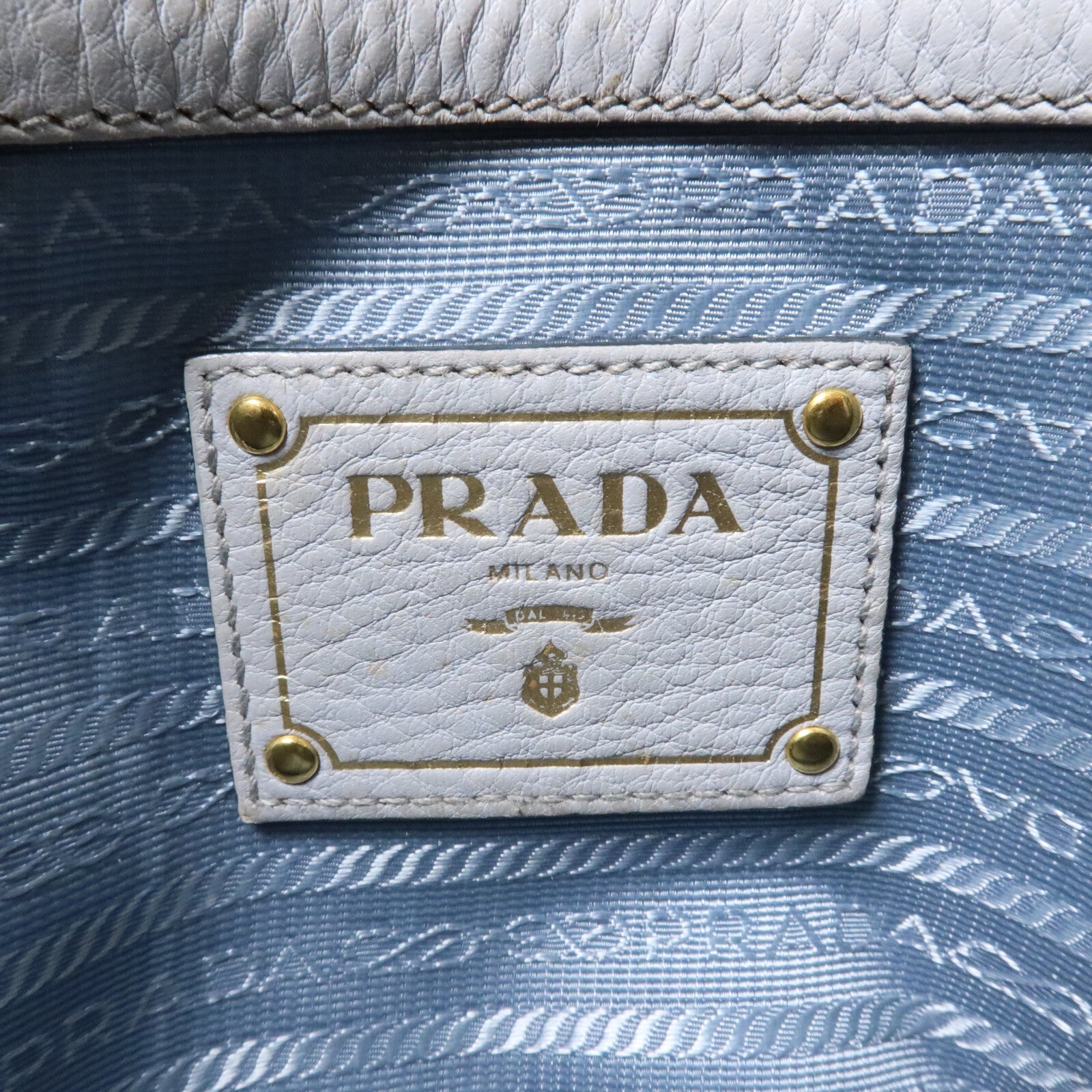 PRADA 牛皮皮革Shoulder Tote手挽袋
