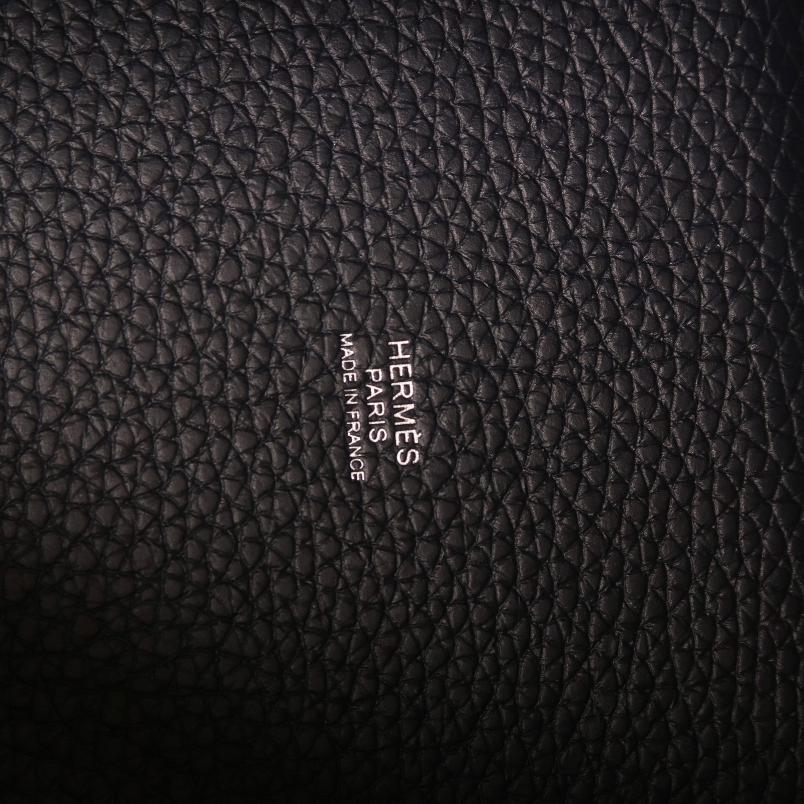 HERMES Clemence皮革Picotin PM銀扣手挽袋Bleu Nuit