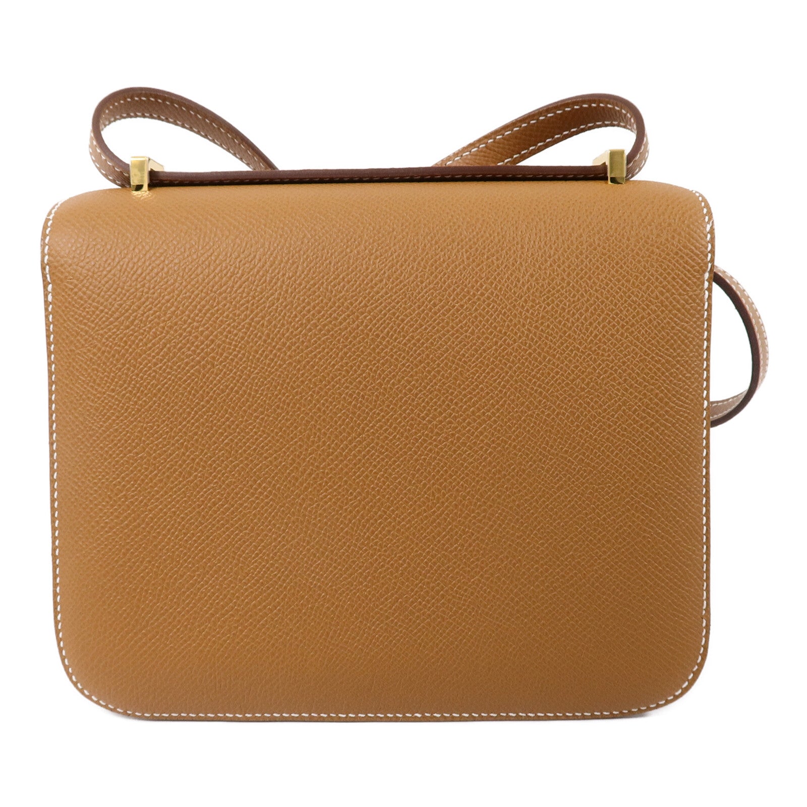 HERMES Epsom皮革Constance Mini肩背袋Gold